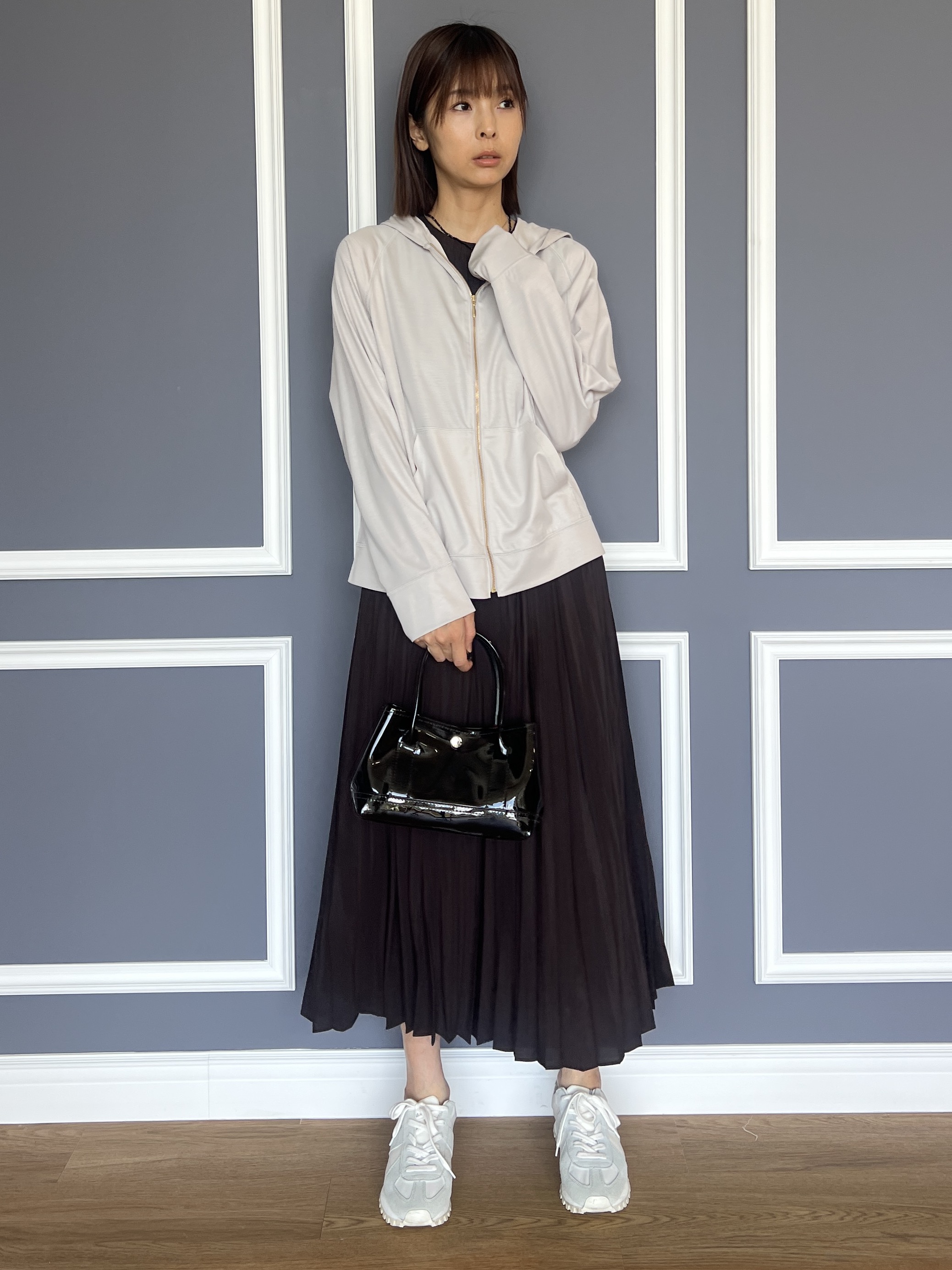 misaさんの「DRESSTERIOR｜【接触冷感/日除け対策】UVカット サマーライトパーカー」を使ったコーディネート