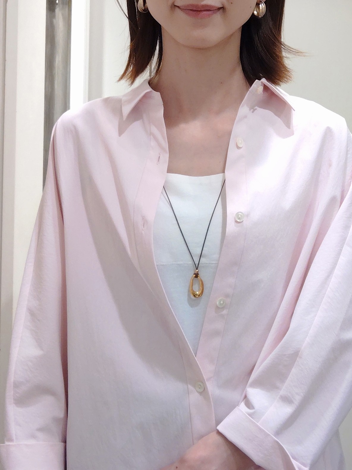 terumiさんの「UNTITLED｜【接触冷感/吸水速乾/UVカット】ドルマンスリーブシャツ」を使ったコーディネート
