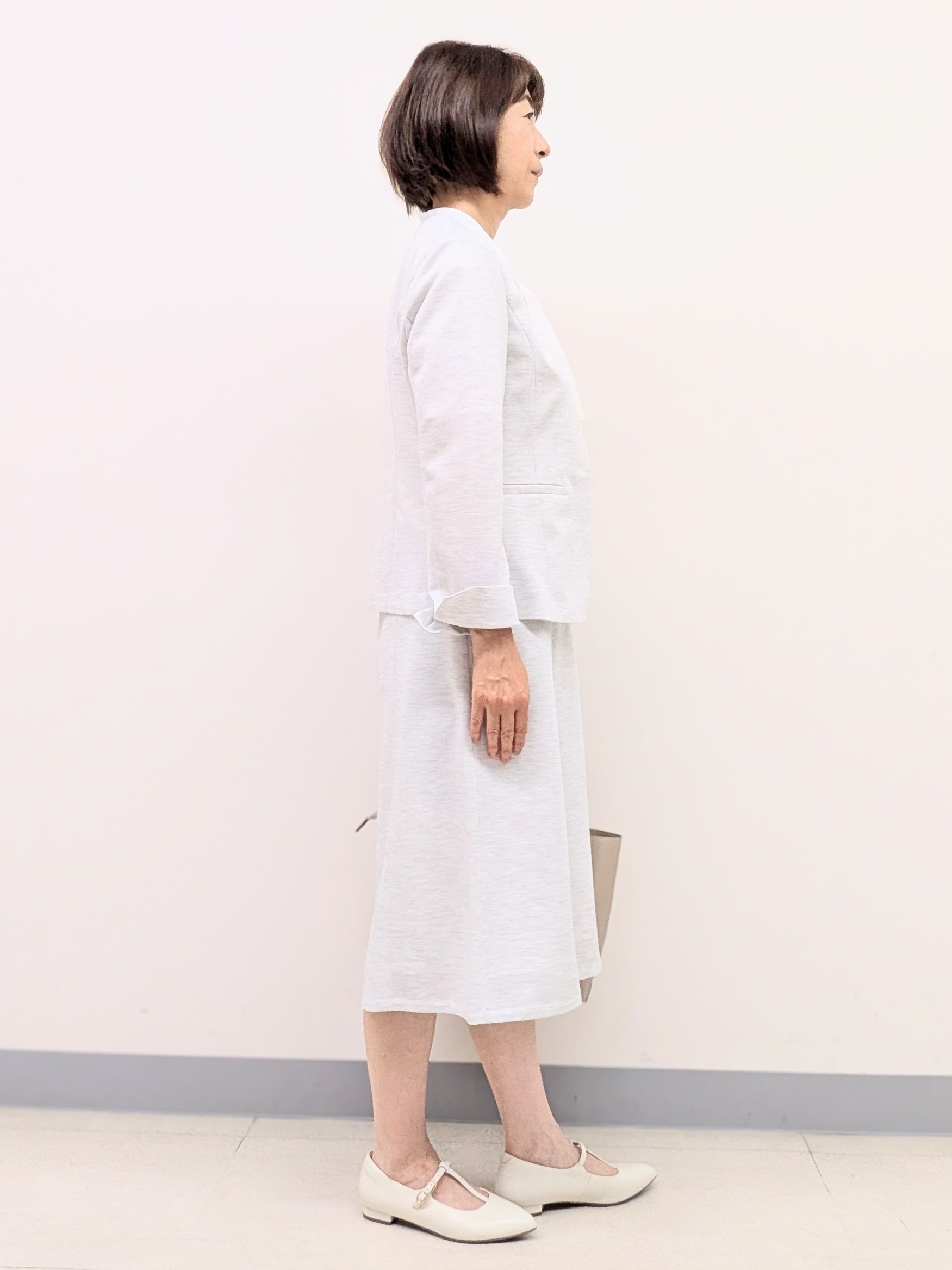 Ariさんの「Reflect｜【SS-4Lサイズ／UVカット／接触冷感】匠ジャケット／ノーカラー」を使ったコーディネート