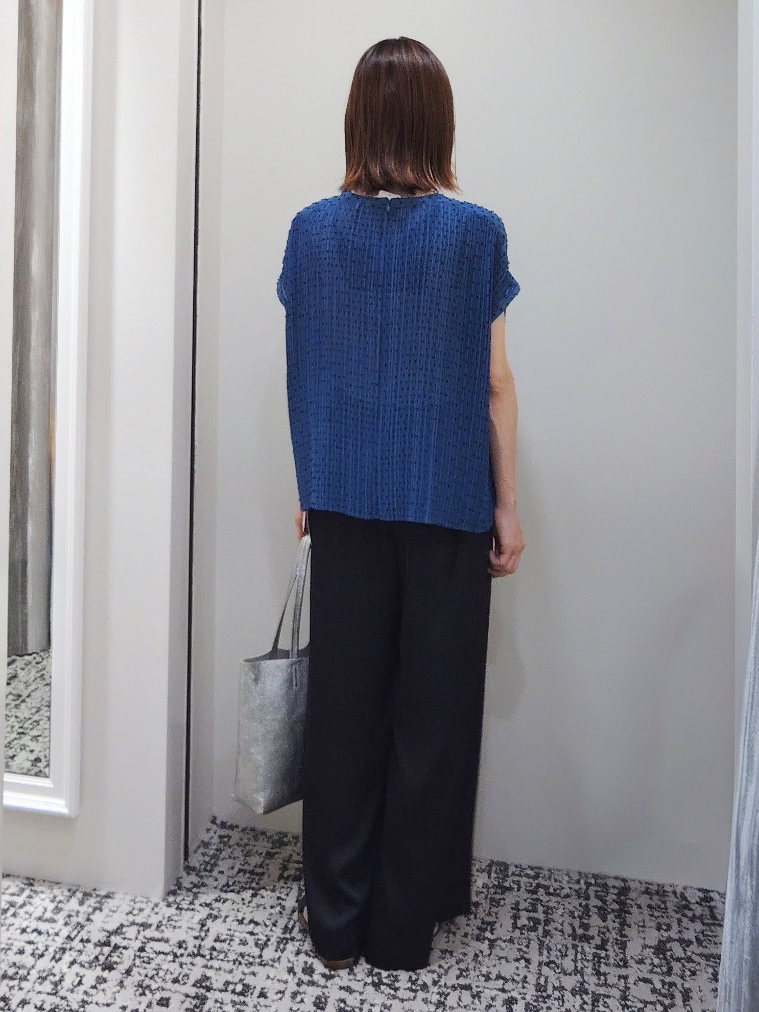 terumiさんの「UNTITLED｜【1枚で着映える】ドットジャガードブラウス」を使ったコーディネート