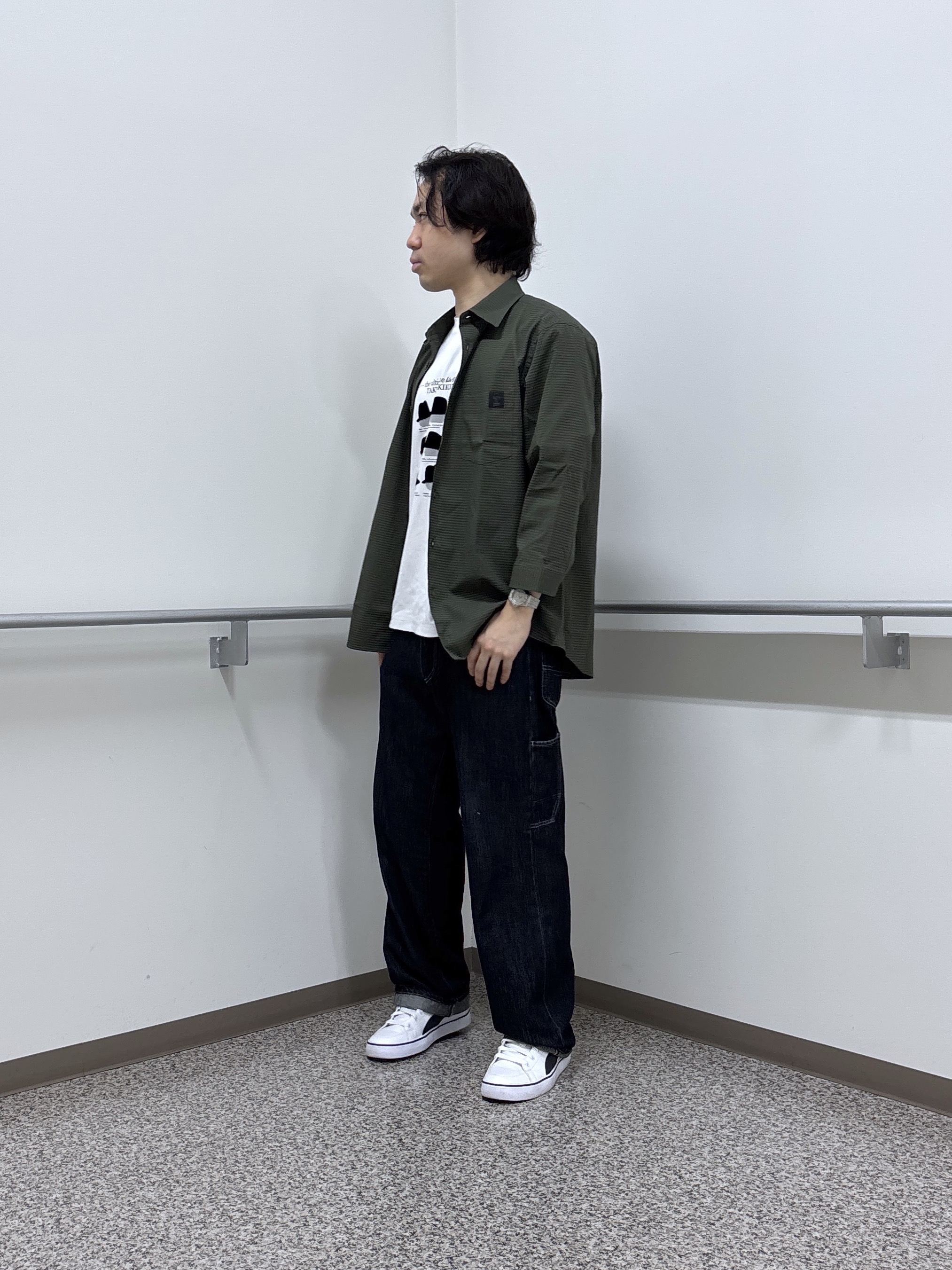 KEIさんの「TAKEO KIKUCHI｜JFP DotAir（R）サッカー7分袖シャツ」を使ったコーディネート