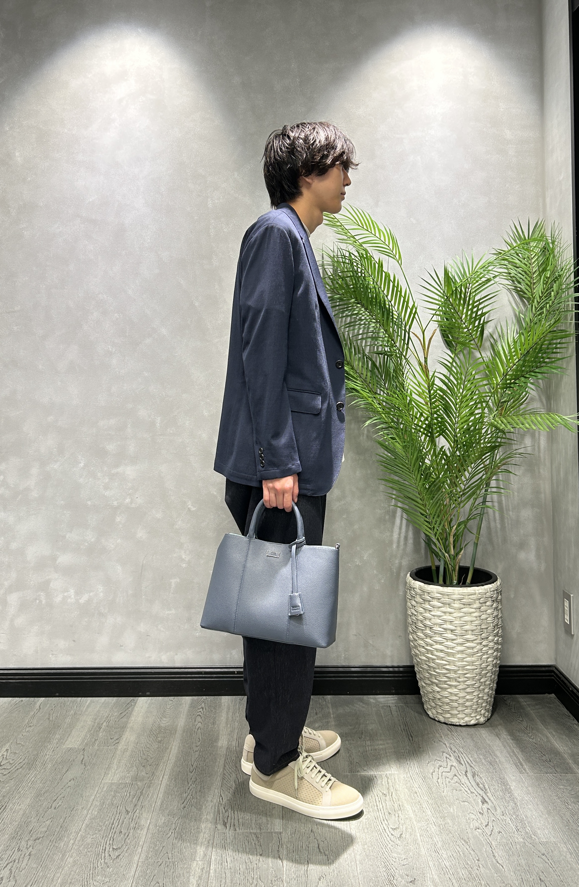 ruiさんの「TAKEO KIKUCHI｜【Begin5月号掲載/通気性】トリコットサッカー ジャケット」を使ったコーディネート