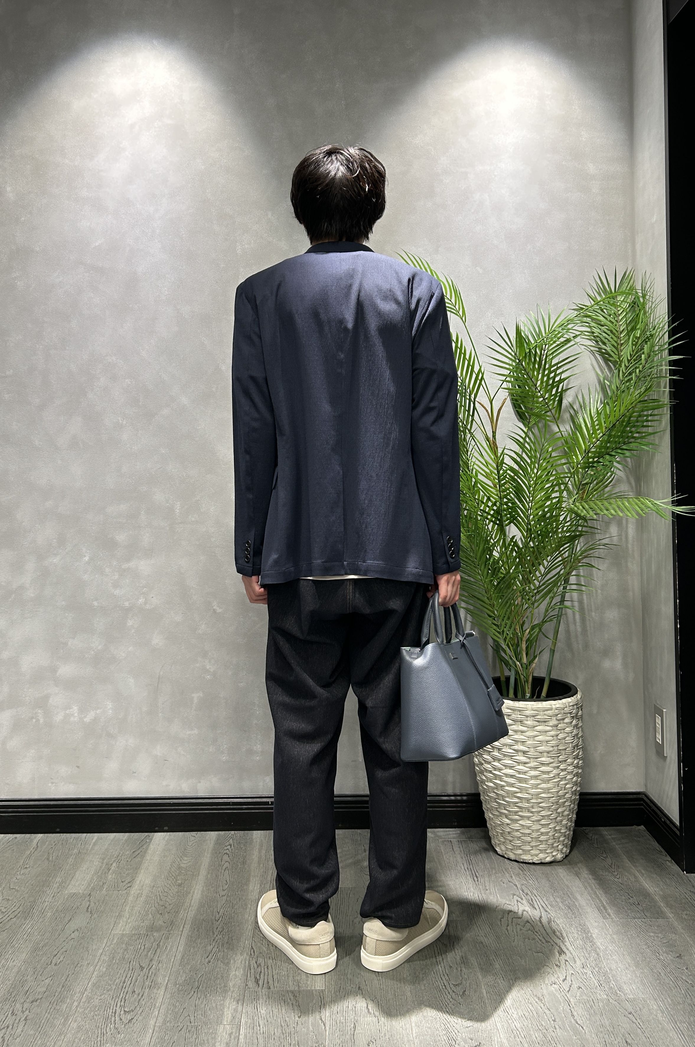 ruiさんの「TAKEO KIKUCHI｜【Begin5月号掲載/通気性】トリコットサッカー ジャケット」を使ったコーディネート