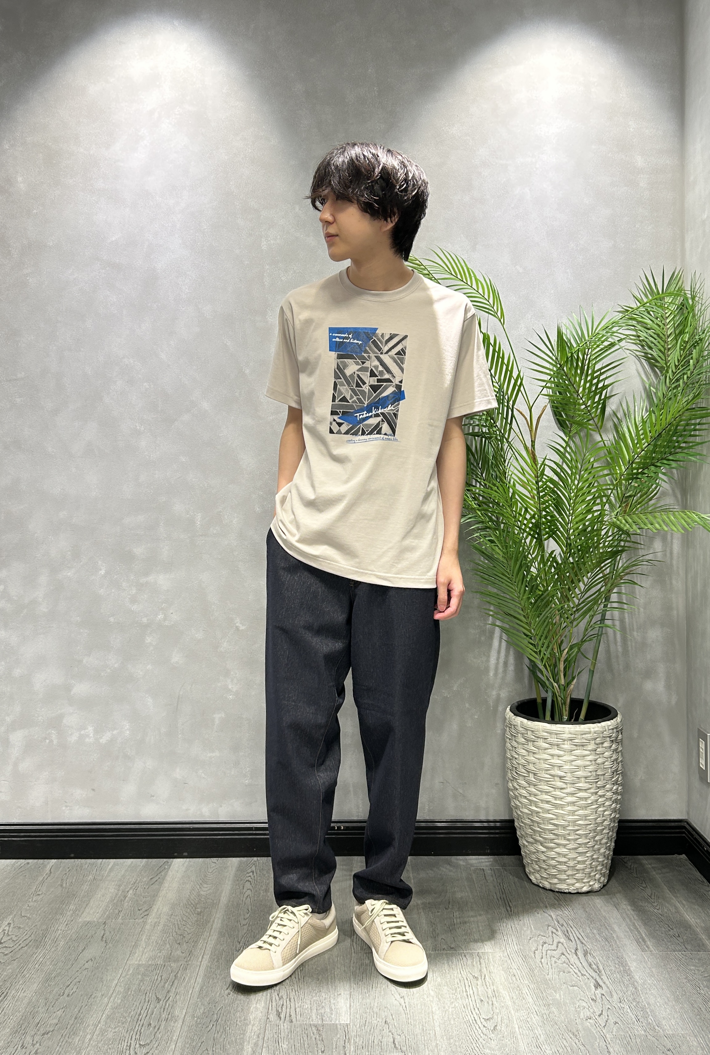 ruiさんの「TAKEO KIKUCHI｜【通気性】トリコットサッカー オープンカラー シャツ」を使ったコーディネート