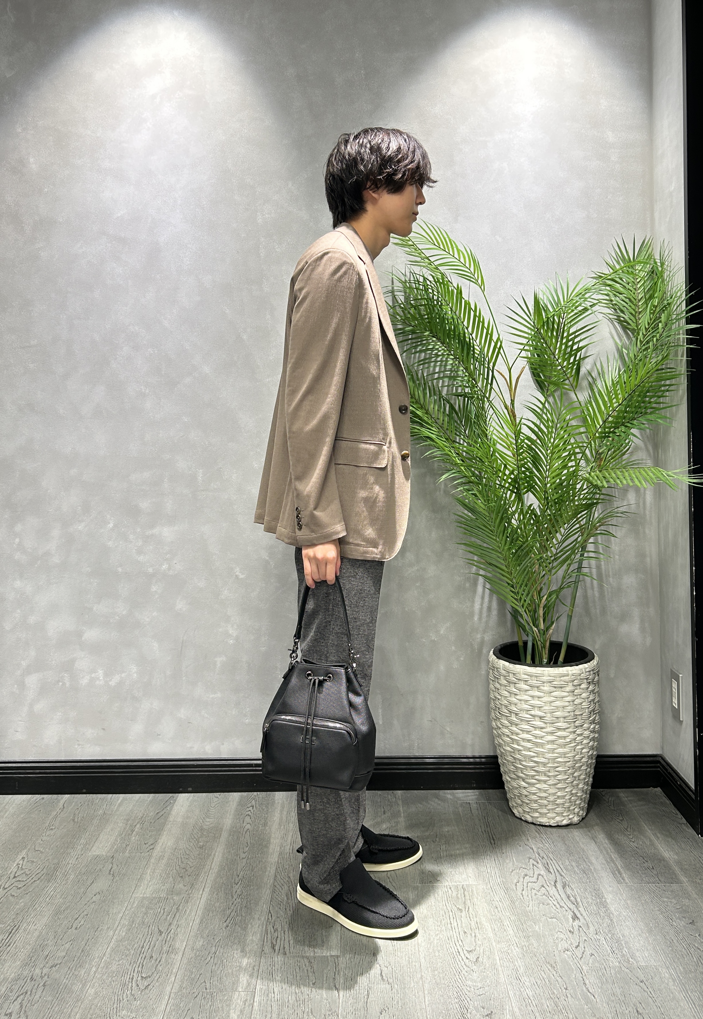 ruiさんの「TAKEO KIKUCHI｜【Begin5月号掲載/通気性】トリコットサッカー ジャケット」を使ったコーディネート