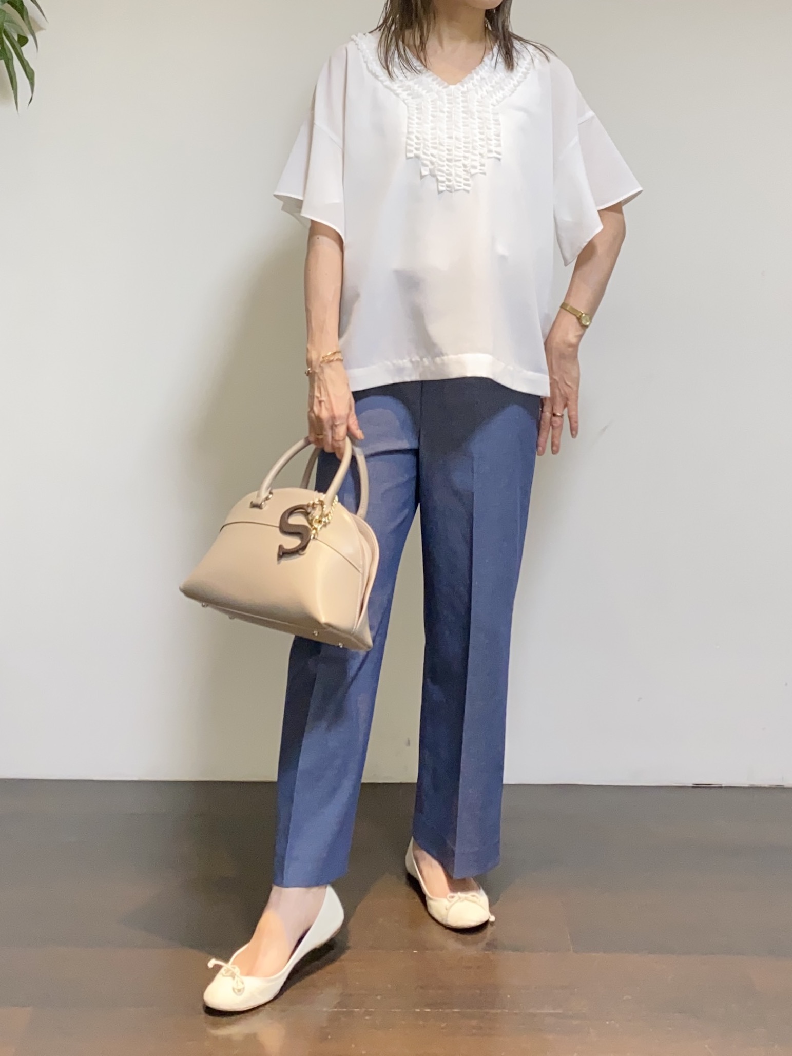 tomoさんの「UNTITLED｜【接触冷感/UVカット/遮熱機能】フライスジャージカーディガン」を使ったコーディネート