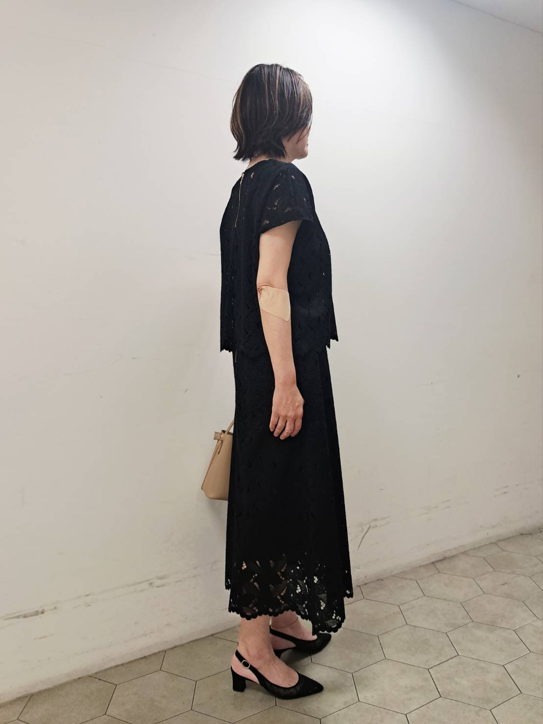 姉さんさんの「UNTITLED｜【セットアップ可/品のある透け感】リーフレースブラウス」を使ったコーディネート