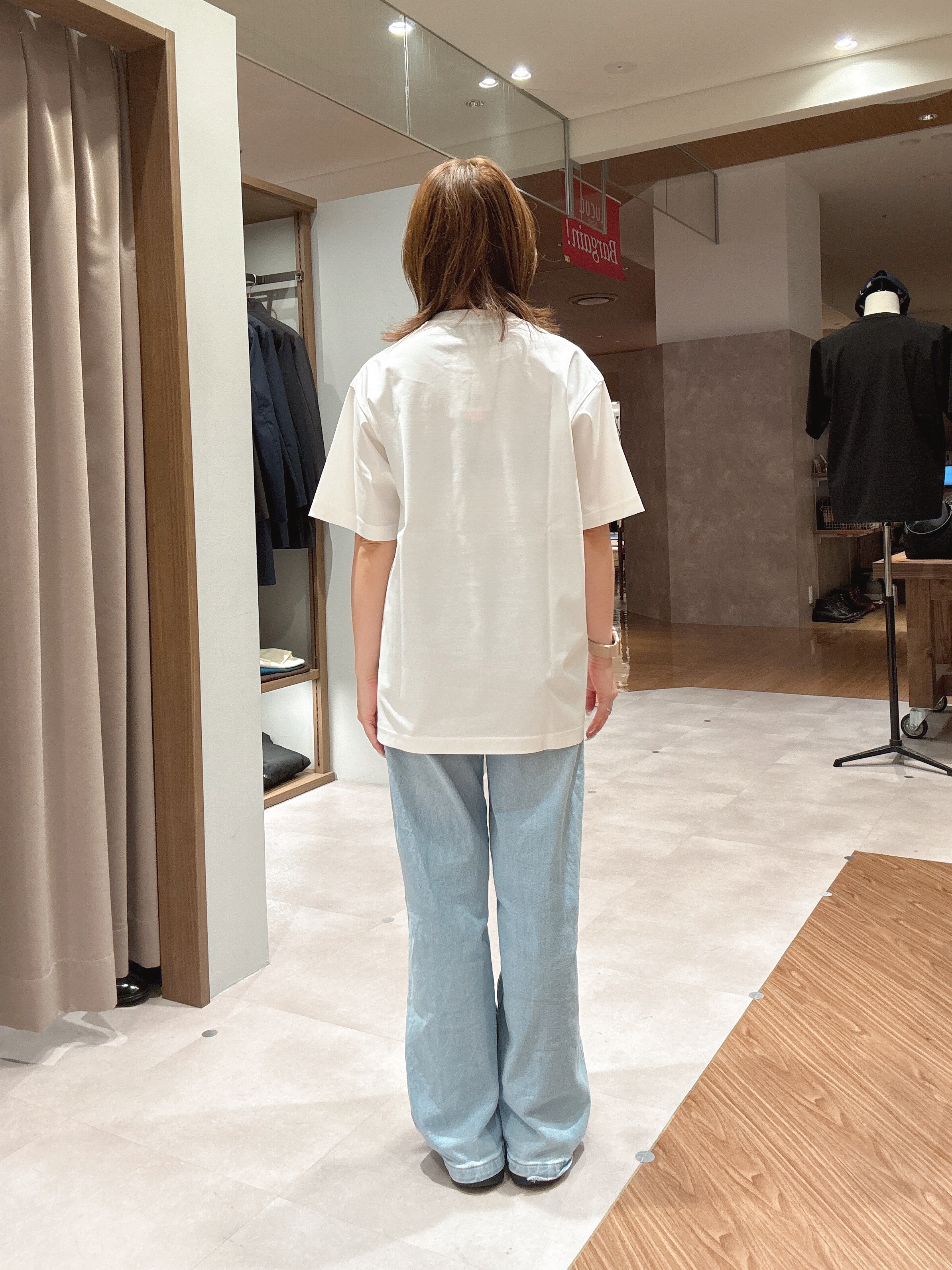 hanechanさんの「TAKEO KIKUCHI｜マラケシュ フォト Tシャツ」を使ったコーディネート