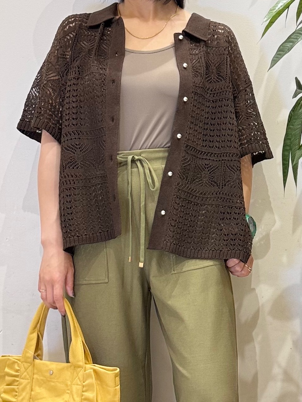 misakiさんの「SHOO･LA･RUE｜レースニットカーディガン」を使ったコーディネート