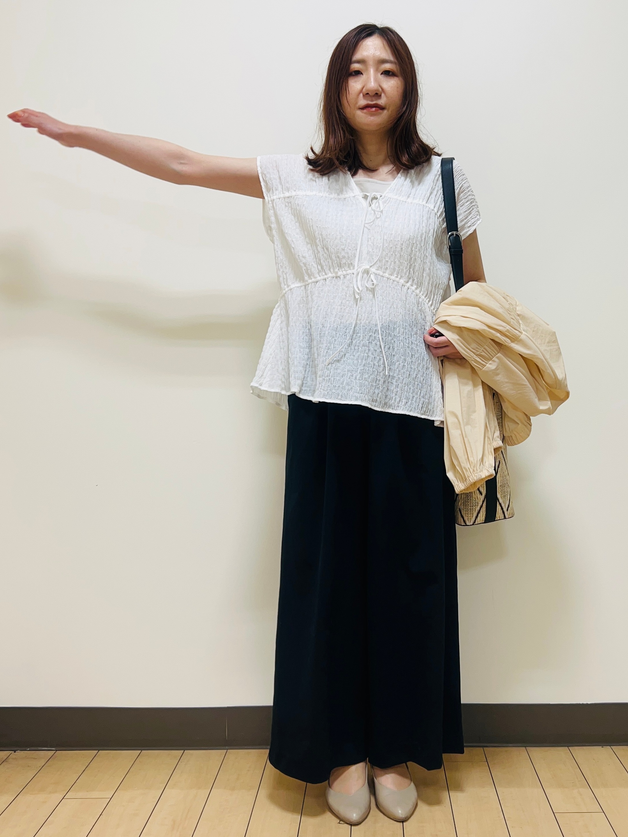 miiiさんの「Reflect｜フロントファスナーシアーブルゾン」を使ったコーディネート