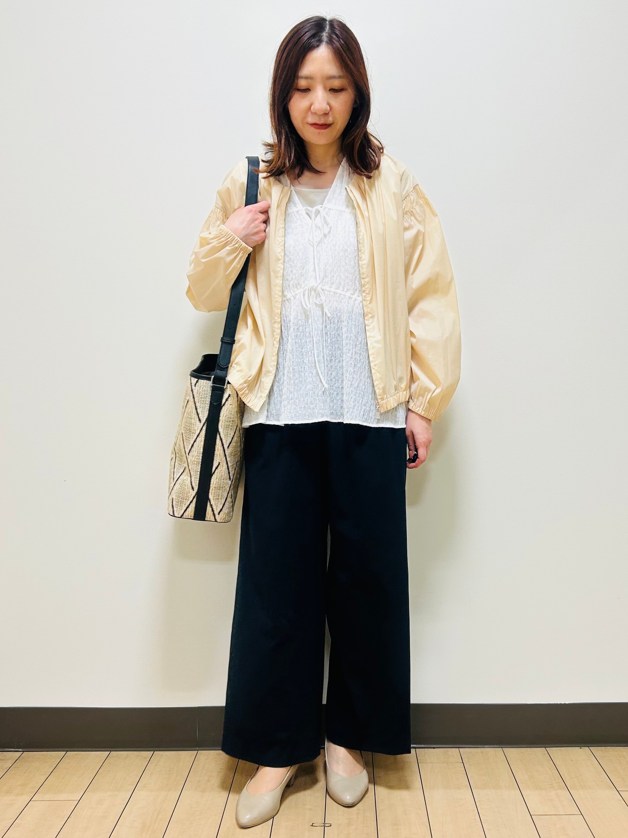 miiiさんの「Reflect｜フロントファスナーシアーブルゾン」を使ったコーディネート