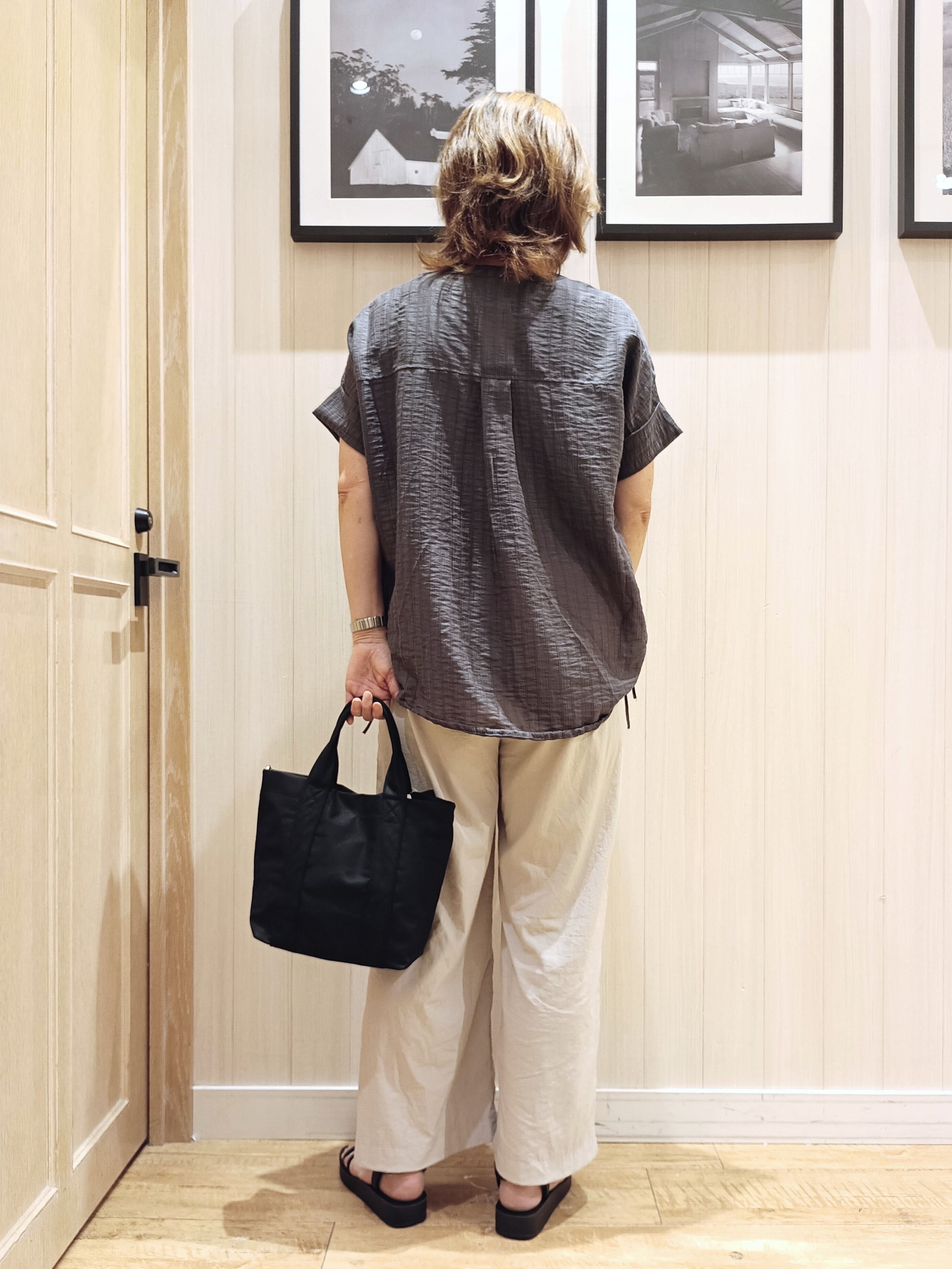 S☆mama さんの「SHOO･LA･RUE｜【高レビュー/体型カバー】インせず着られる スキッパー裾リボンブラウス」を使ったコーディネート