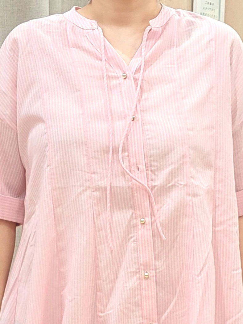 ふるさんの「grove｜【洗濯機OK・ひんやり】さらっと軽やか、夏のフレアシャツ」を使ったコーディネート