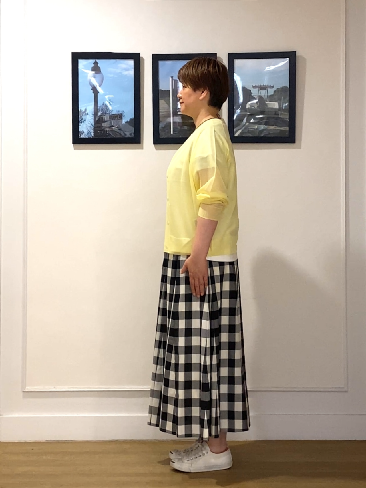 Hiroさんの「Dessin｜お守りカーディガン -ウォッシャブル-」を使ったコーディネート