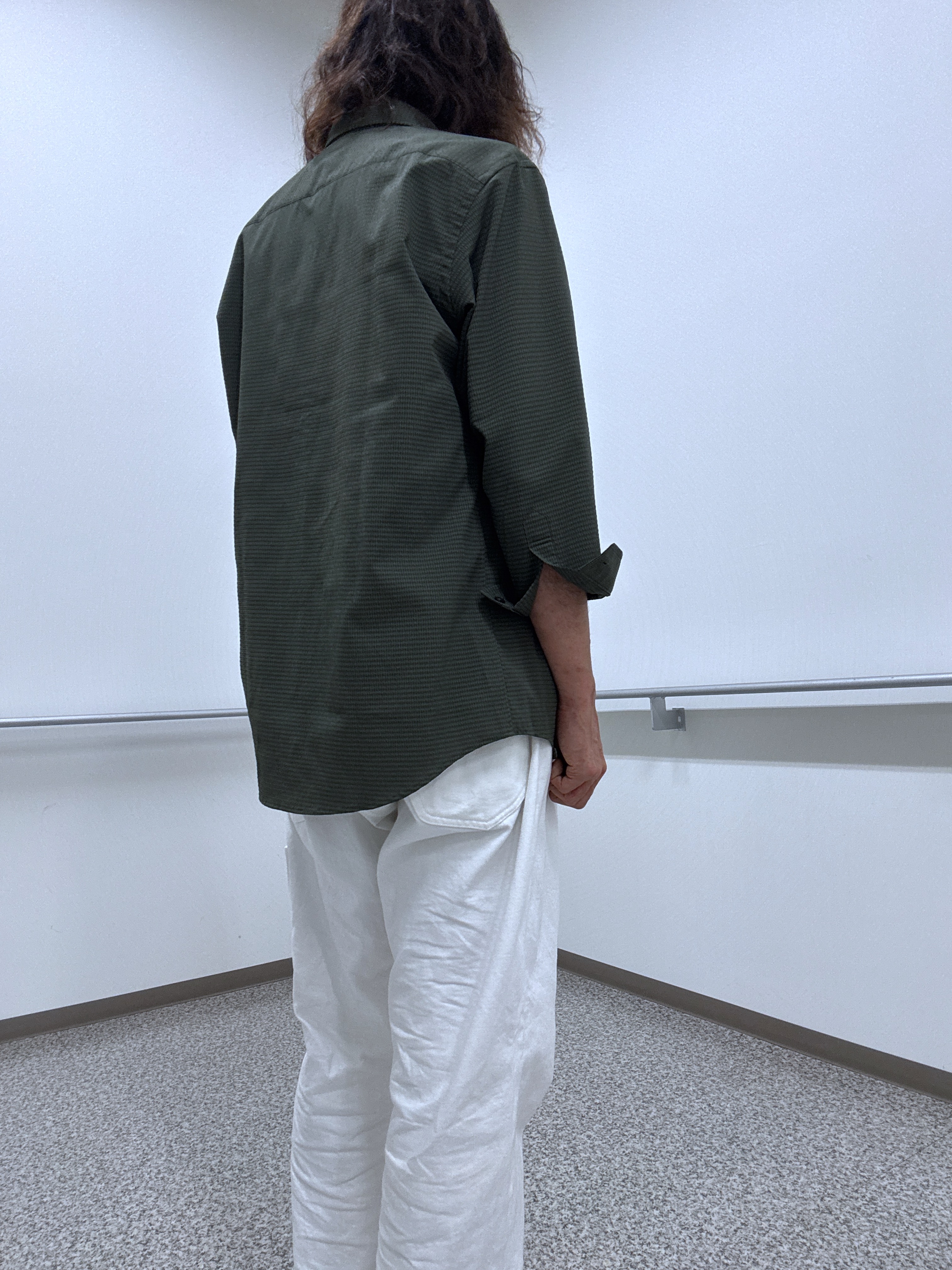 おーのさんの「TAKEO KIKUCHI｜【日本製】JFP DotAir（R）サッカー7分袖シャツ」を使ったコーディネート