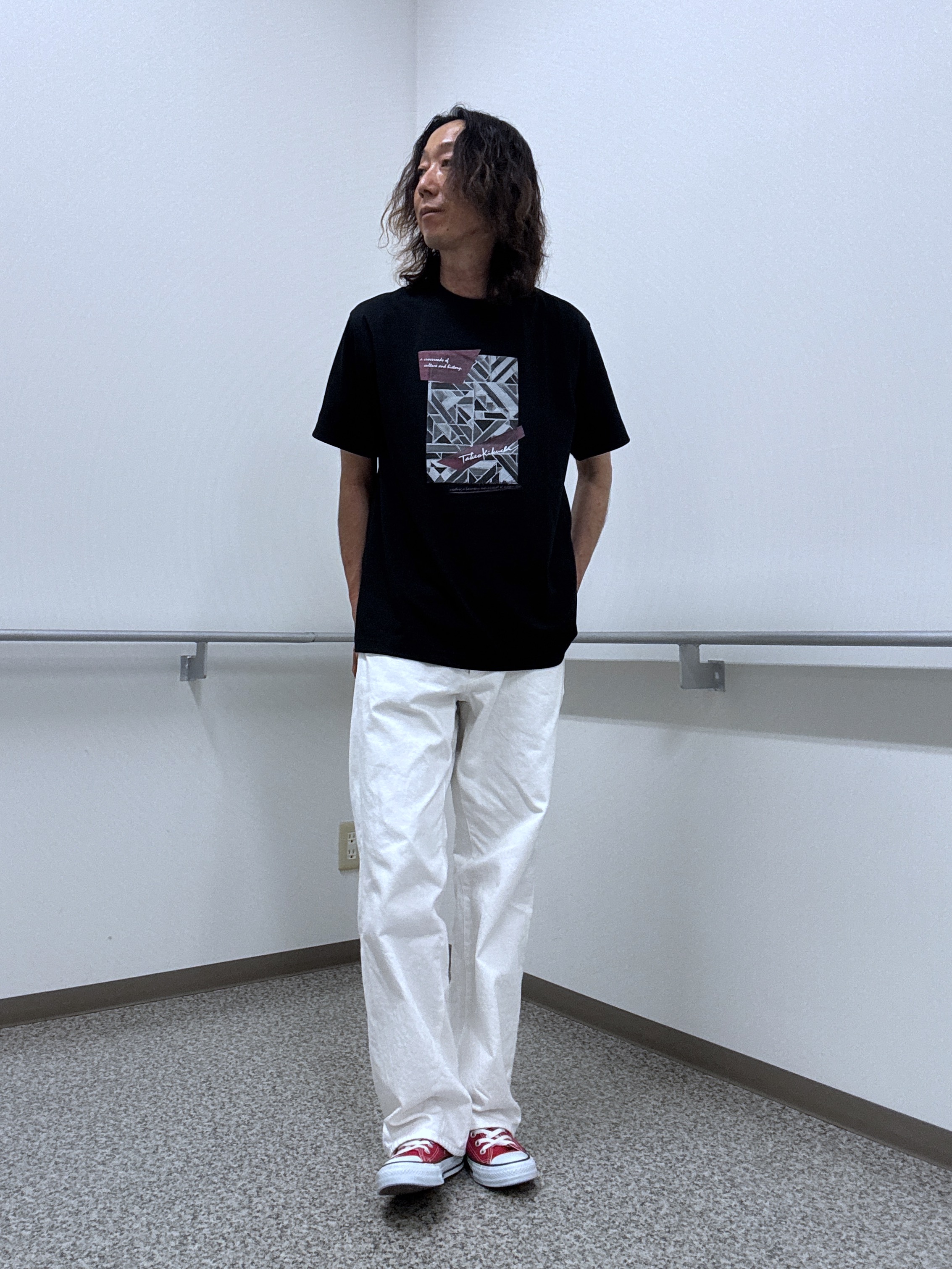 おーのさんの「TAKEO KIKUCHI｜【日本製】JFP DotAir（R）サッカー7分袖シャツ」を使ったコーディネート