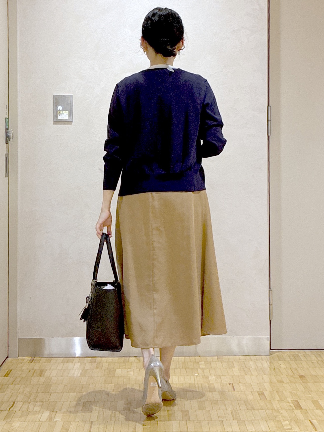  beni_gingerさんの「Reflect｜【アンサンブル可】バイカラーカーディガン」を使ったコーディネート