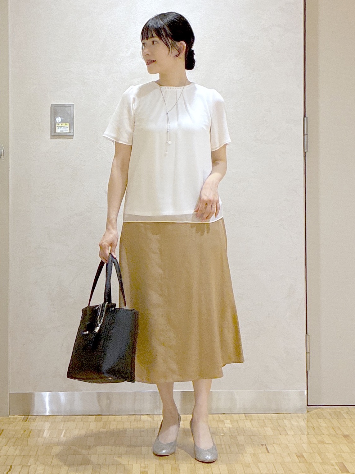  beni_gingerさんの「Reflect｜【アンサンブル可】バイカラーカーディガン」を使ったコーディネート