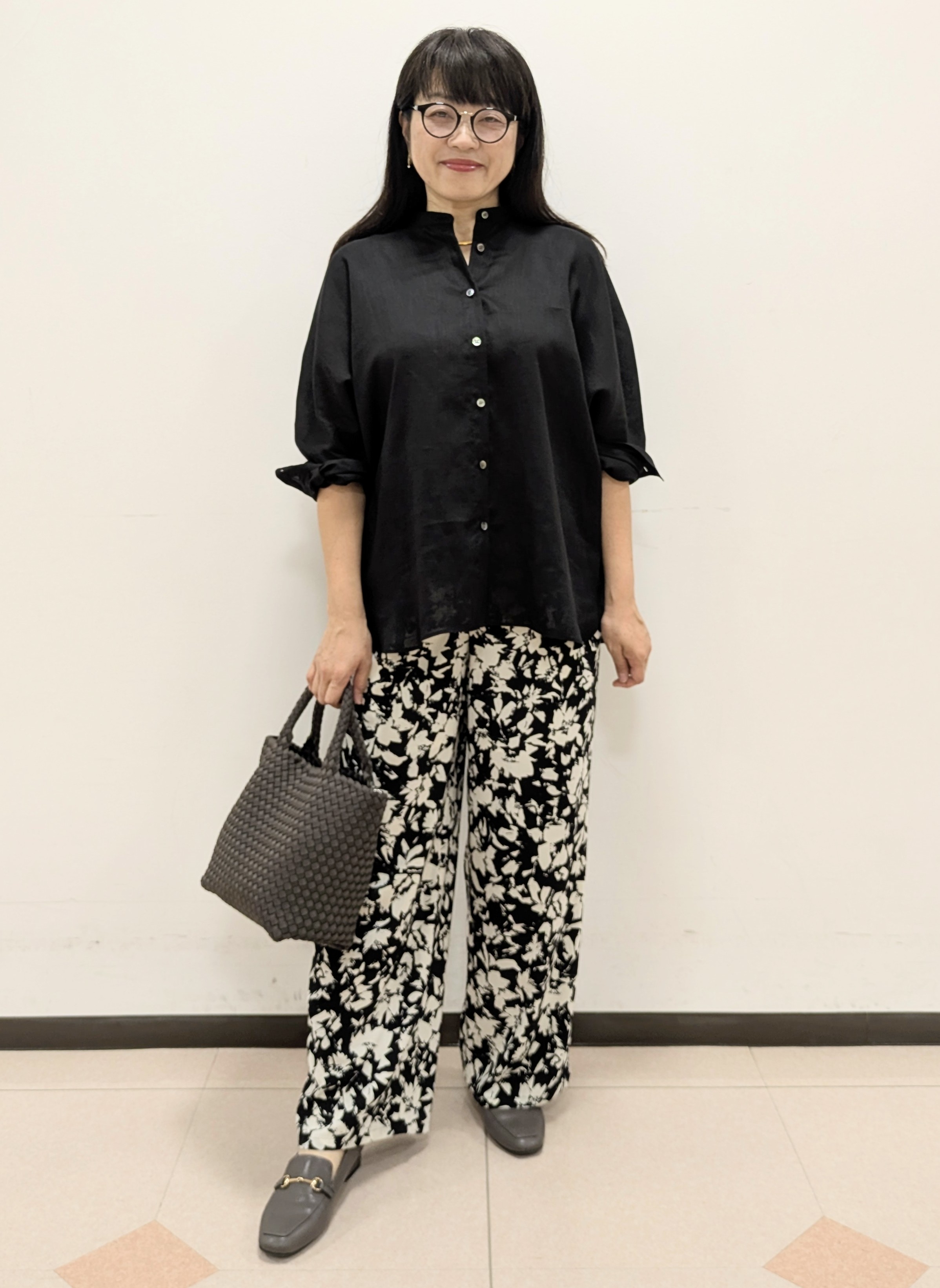 ともさんの「UNTITLED｜【麻100】リネンドルマンシャツ」を使ったコーディネート