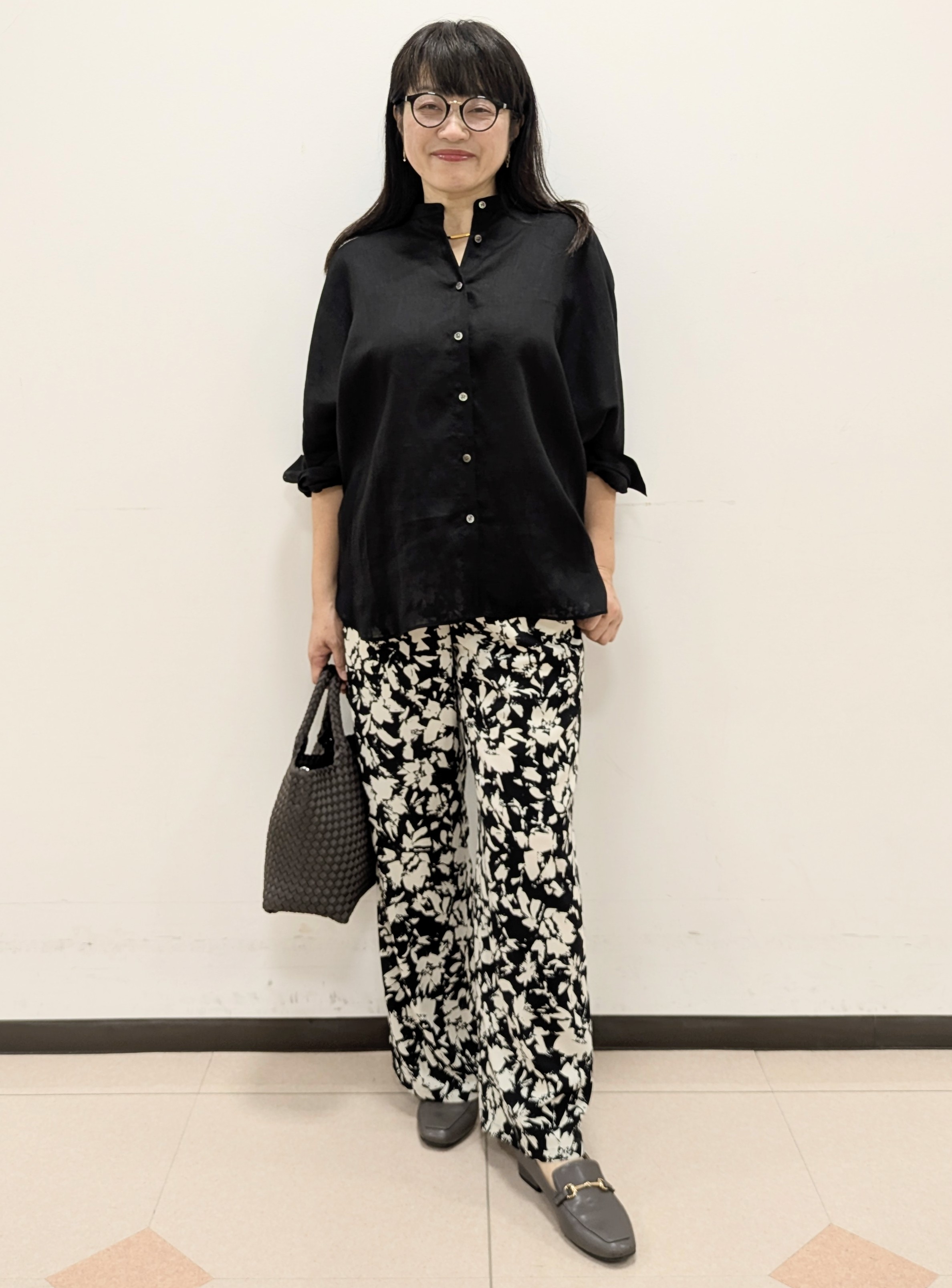 ともさんの「UNTITLED｜【麻100】リネンドルマンシャツ」を使ったコーディネート