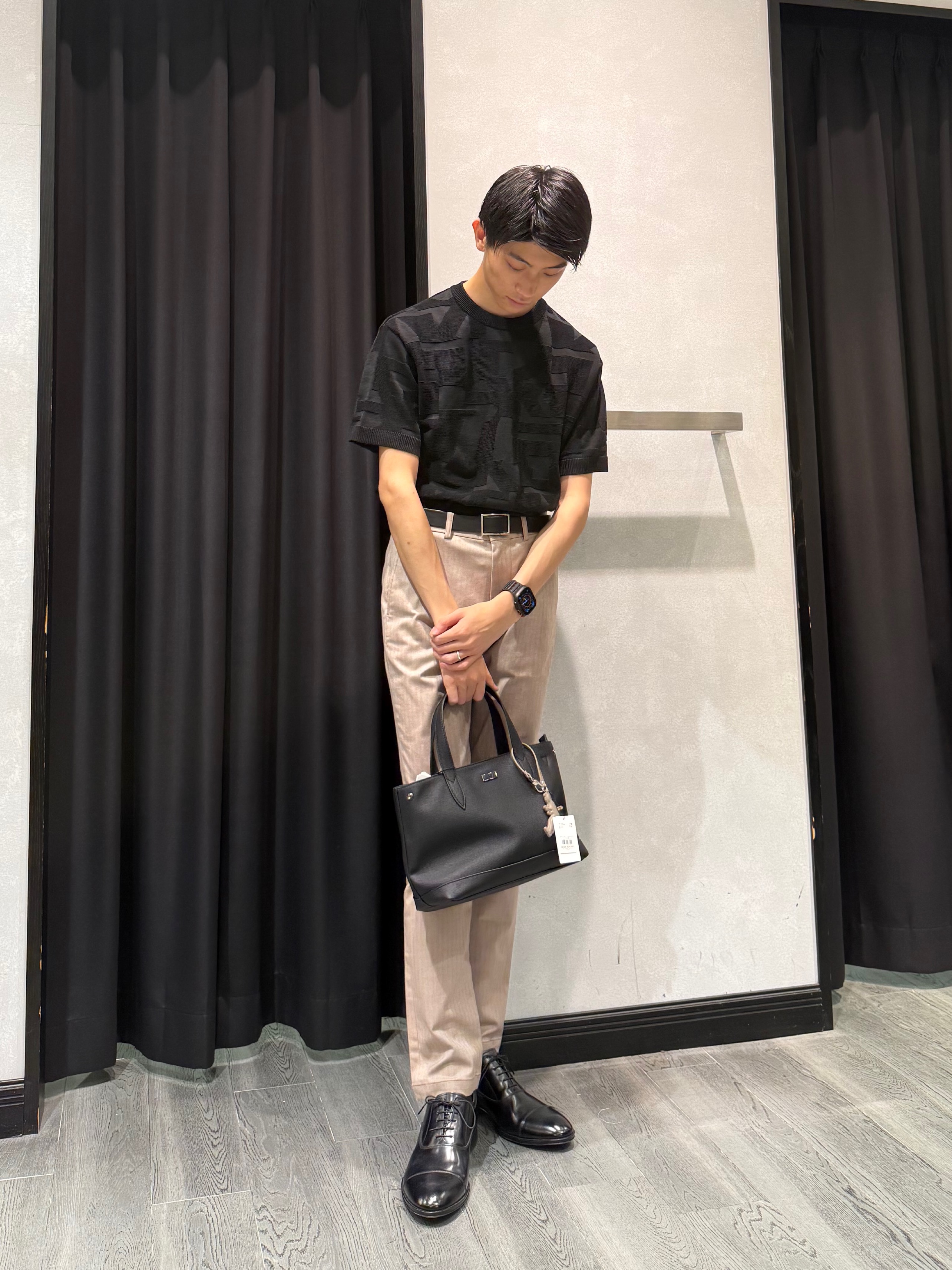 uekuboさんの「TAKEO KIKUCHI｜【徳島ニット】ニットＴシャツ」を使ったコーディネート