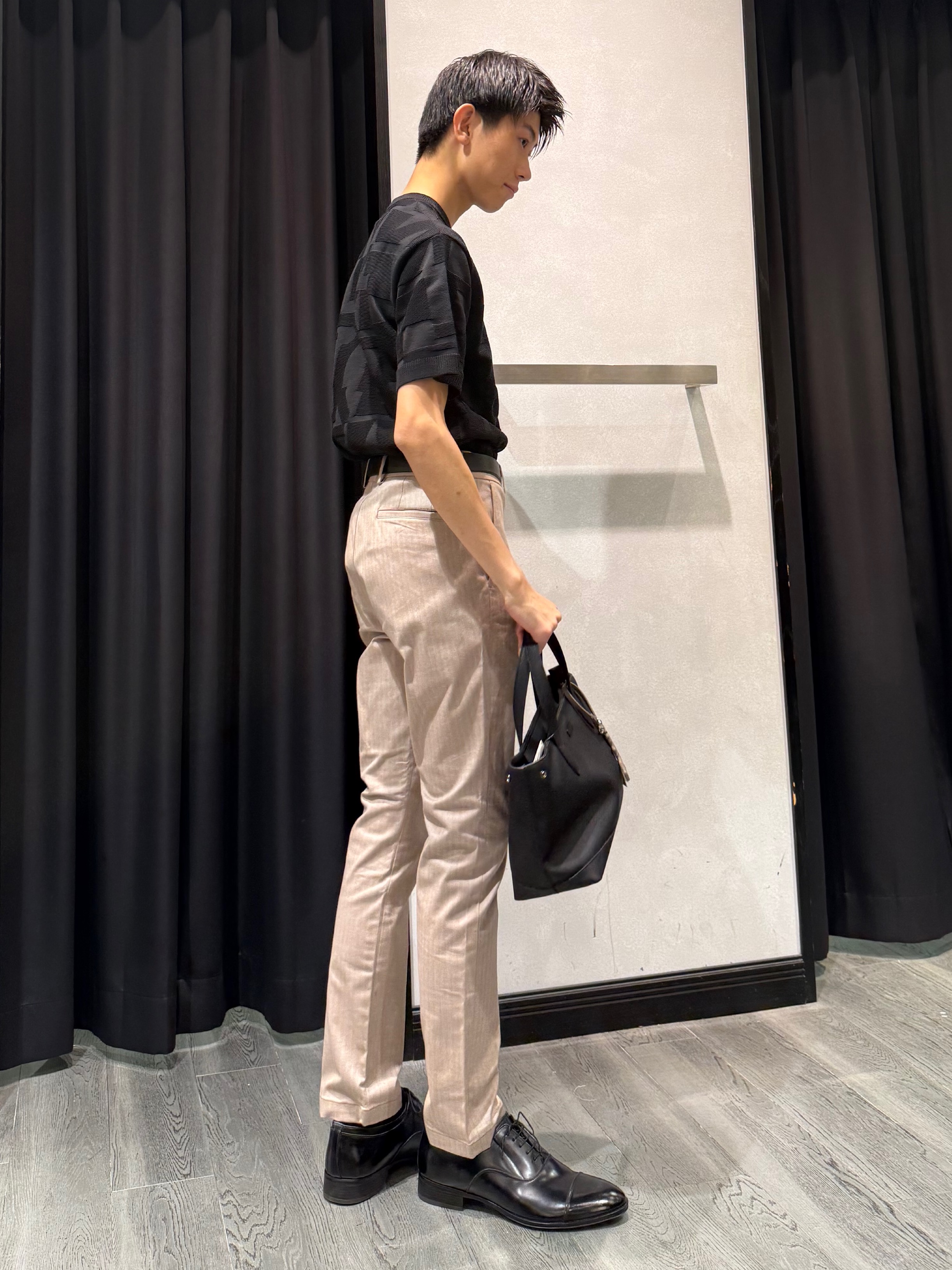uekuboさんの「TAKEO KIKUCHI｜【徳島ニット】ニットＴシャツ」を使ったコーディネート