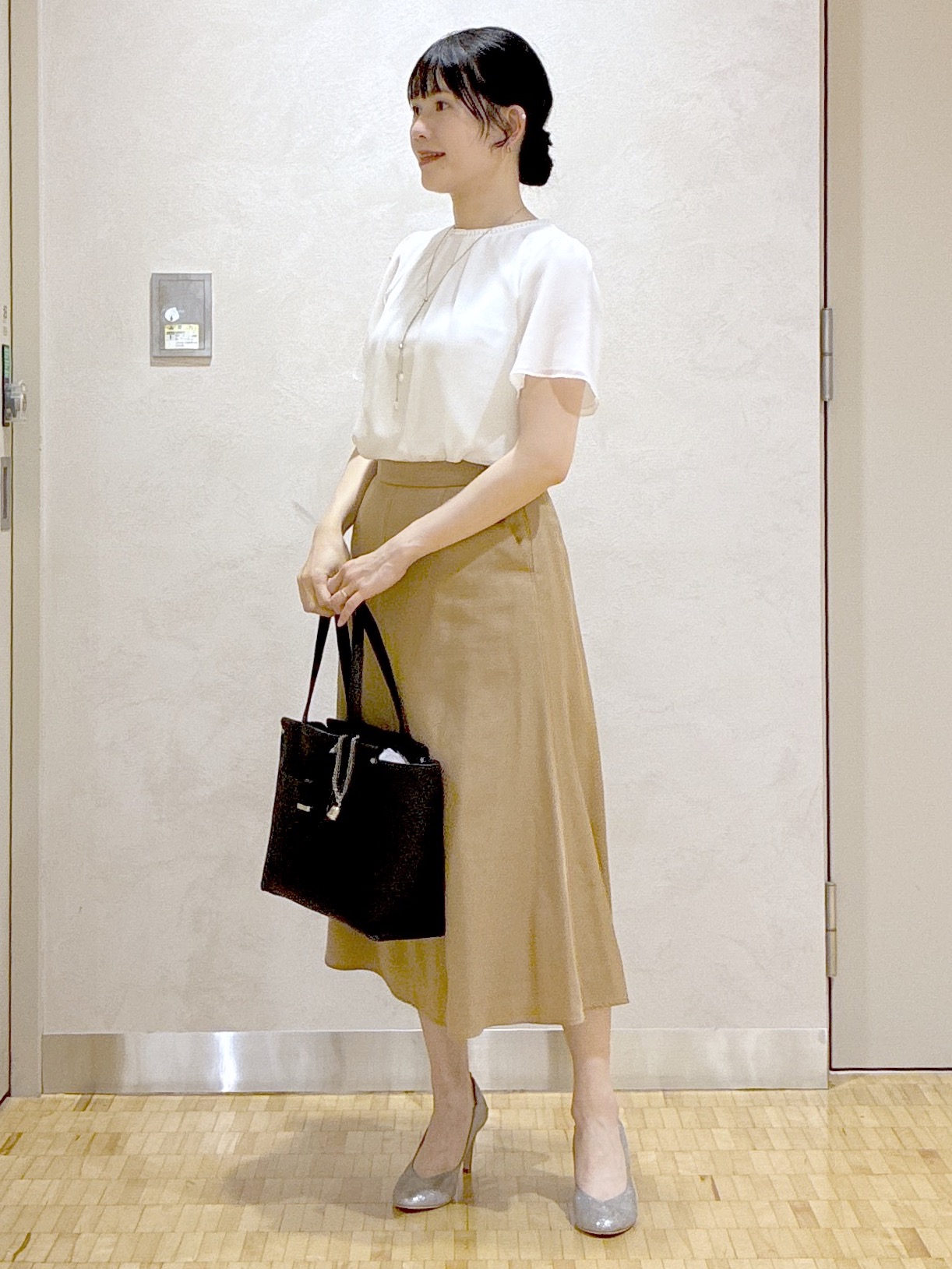  beni_gingerさんの「Reflect｜【S-4Lサイズ/UVカット／接触冷感】シフォンジャージブラウス」を使ったコーディネート