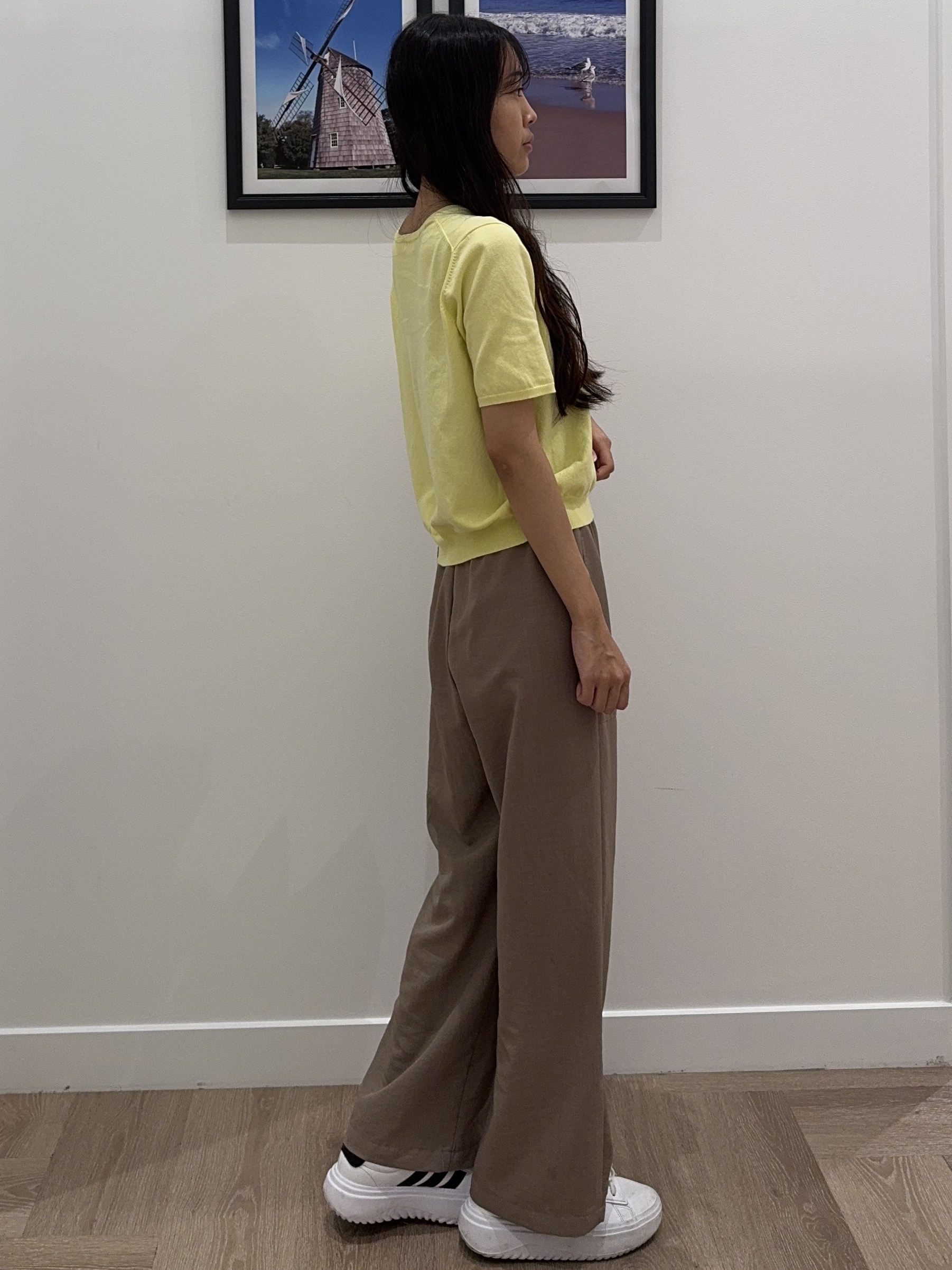NOZOMIさんの「Dessin｜【9色展開/接触冷感/UVカット】ドライタッチサマーニットT」を使ったコーディネート