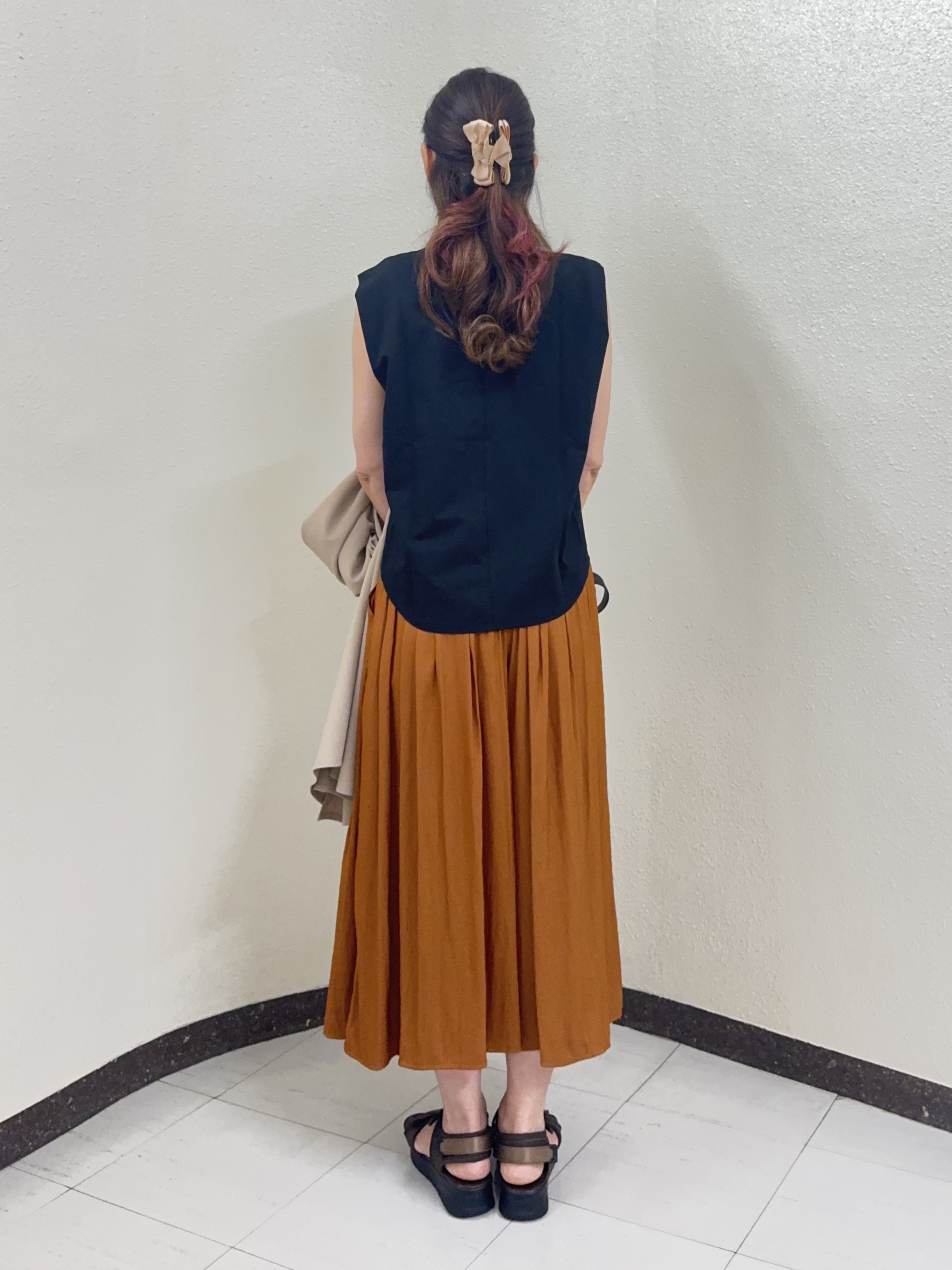 ⭐︎Eimi⭐︎さんの「Reflect｜すっきり見えバンドカラーシャツワンピース」を使ったコーディネート