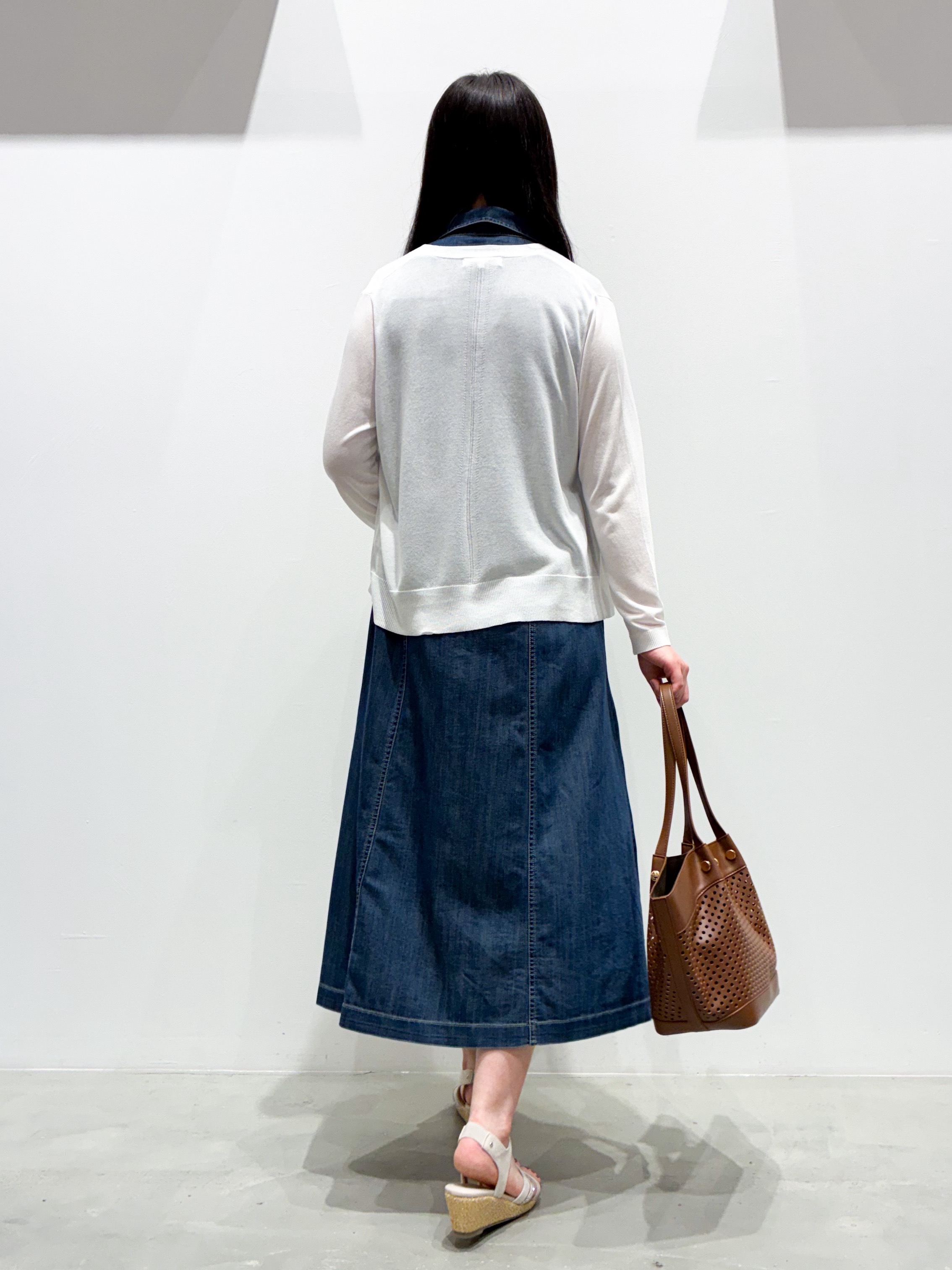 seinaさんの「grove｜高評価！【接触冷感／UVカットetc】ベーシックショートカーディガン」を使ったコーディネート