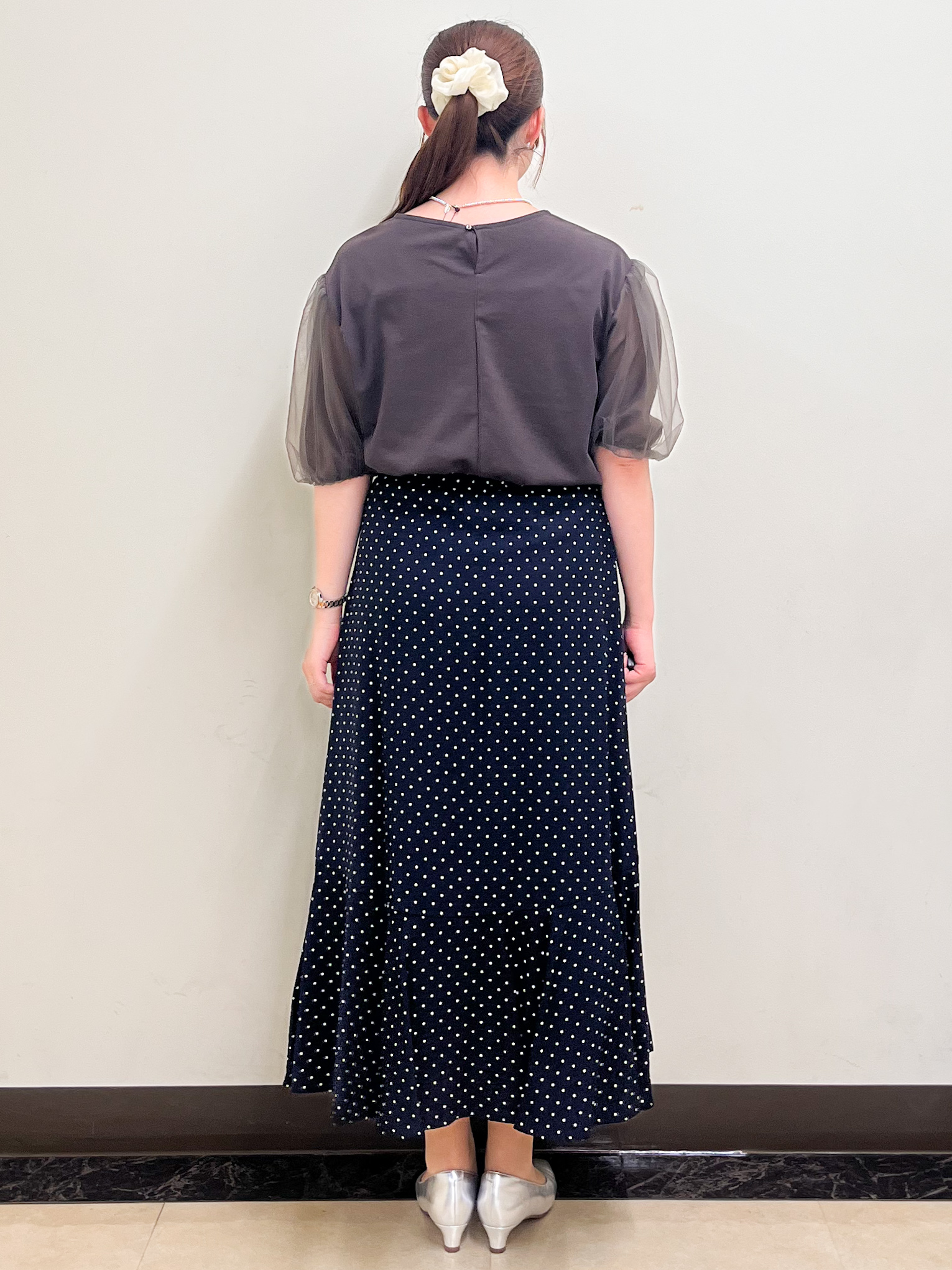 mikikoさんの「Reflect｜【UVカット／接触冷感／吸水速乾】チュールスリーブプルオーバー」を使ったコーディネート