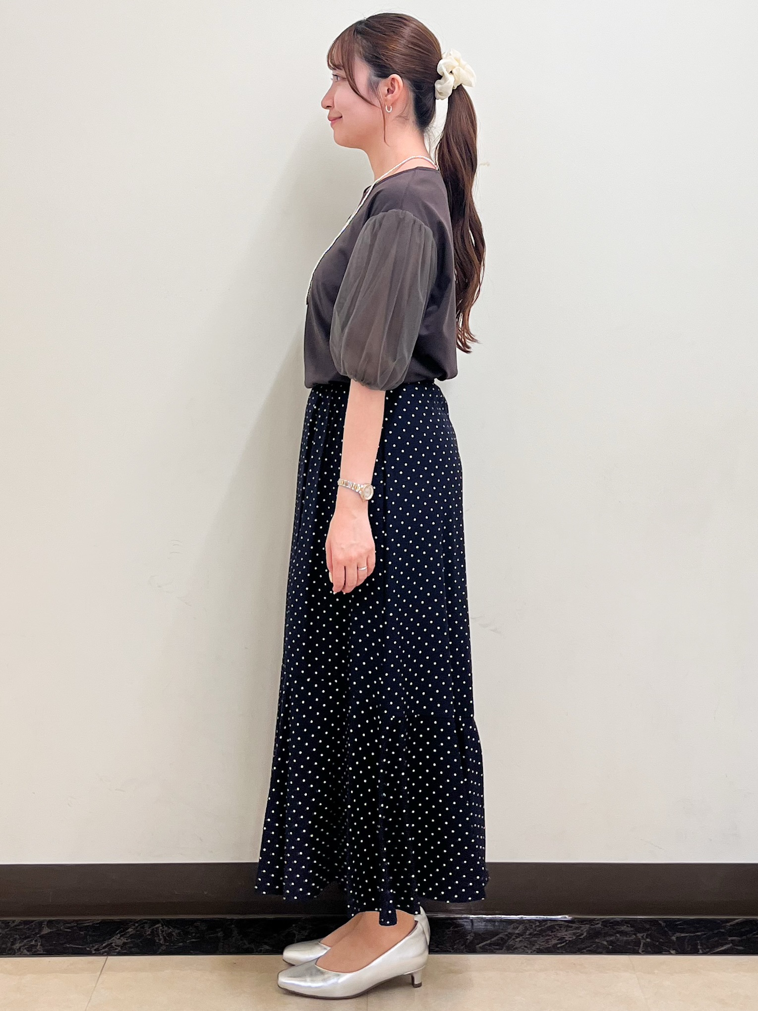 mikikoさんの「Reflect｜【UVカット／接触冷感／吸水速乾】チュールスリーブプルオーバー」を使ったコーディネート