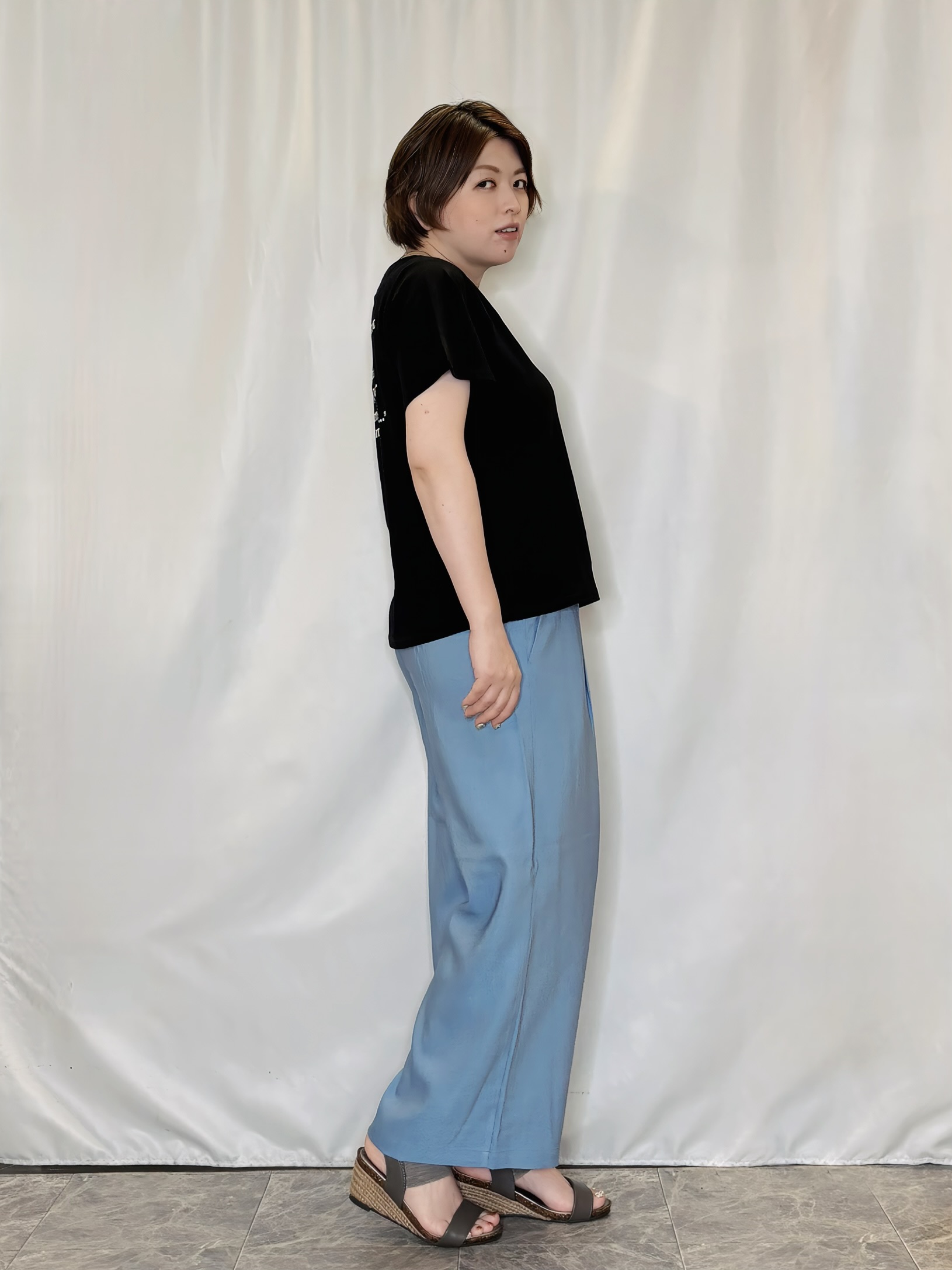 たみさんの「SHOO･LA･RUE｜【PEANUTS】ひんやりプリントTシャツ」を使ったコーディネート