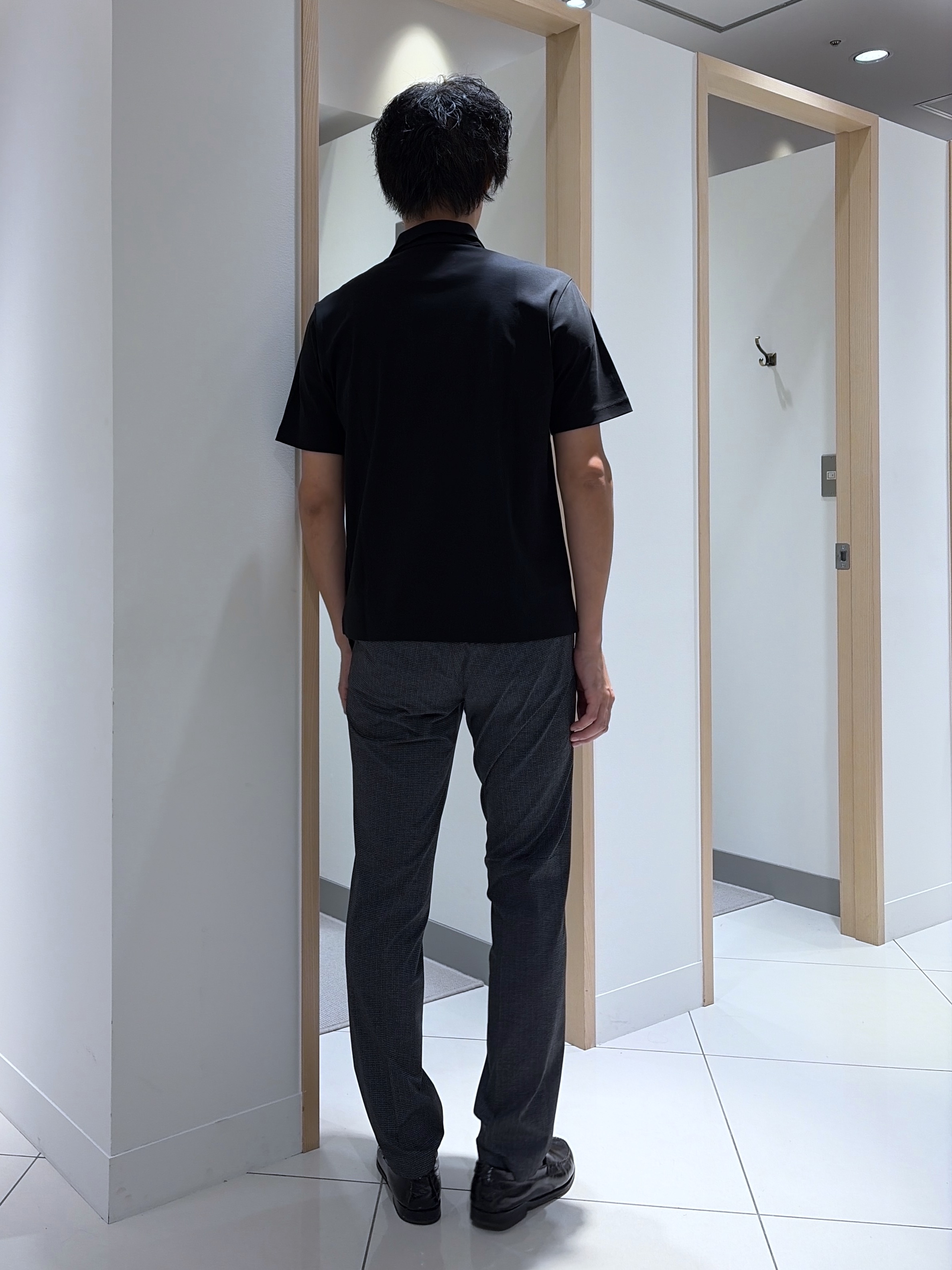 mutoさんの「TAKEO KIKUCHI｜【接触冷感】アイスクリアコットン ワンポイント ポロシャツ」を使ったコーディネート