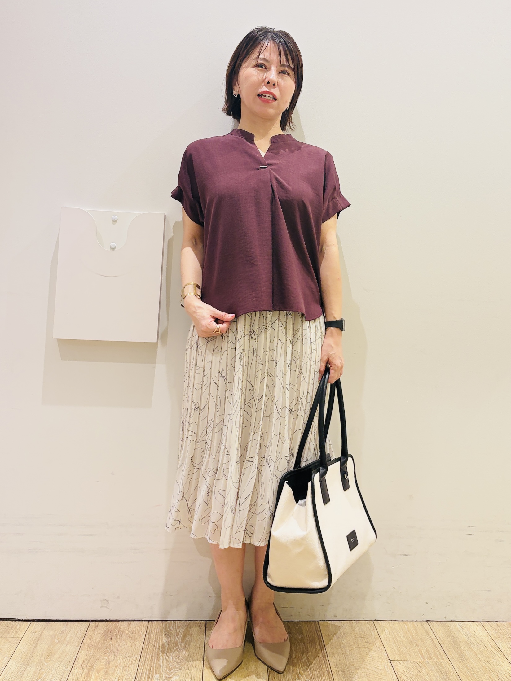 YUKOさんの「index｜【接触冷感／吸水速乾】ノーカラージャケット／セットアップ対応可《洗える／防シワ／ストレッチ》」を使ったコーディネート