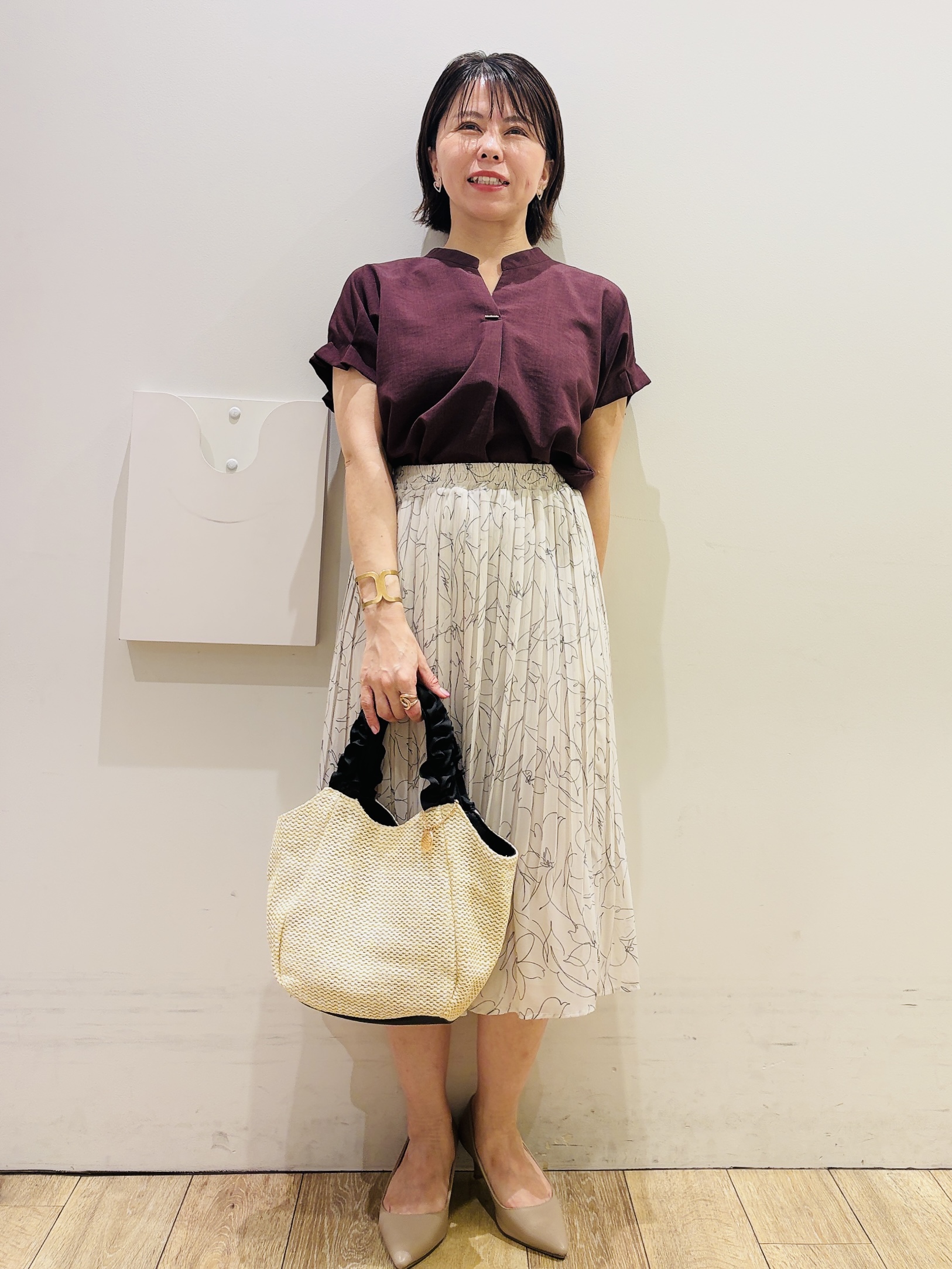YUKOさんの「index｜【接触冷感／吸水速乾】ノーカラージャケット／セットアップ対応可《洗える／防シワ／ストレッチ》」を使ったコーディネート
