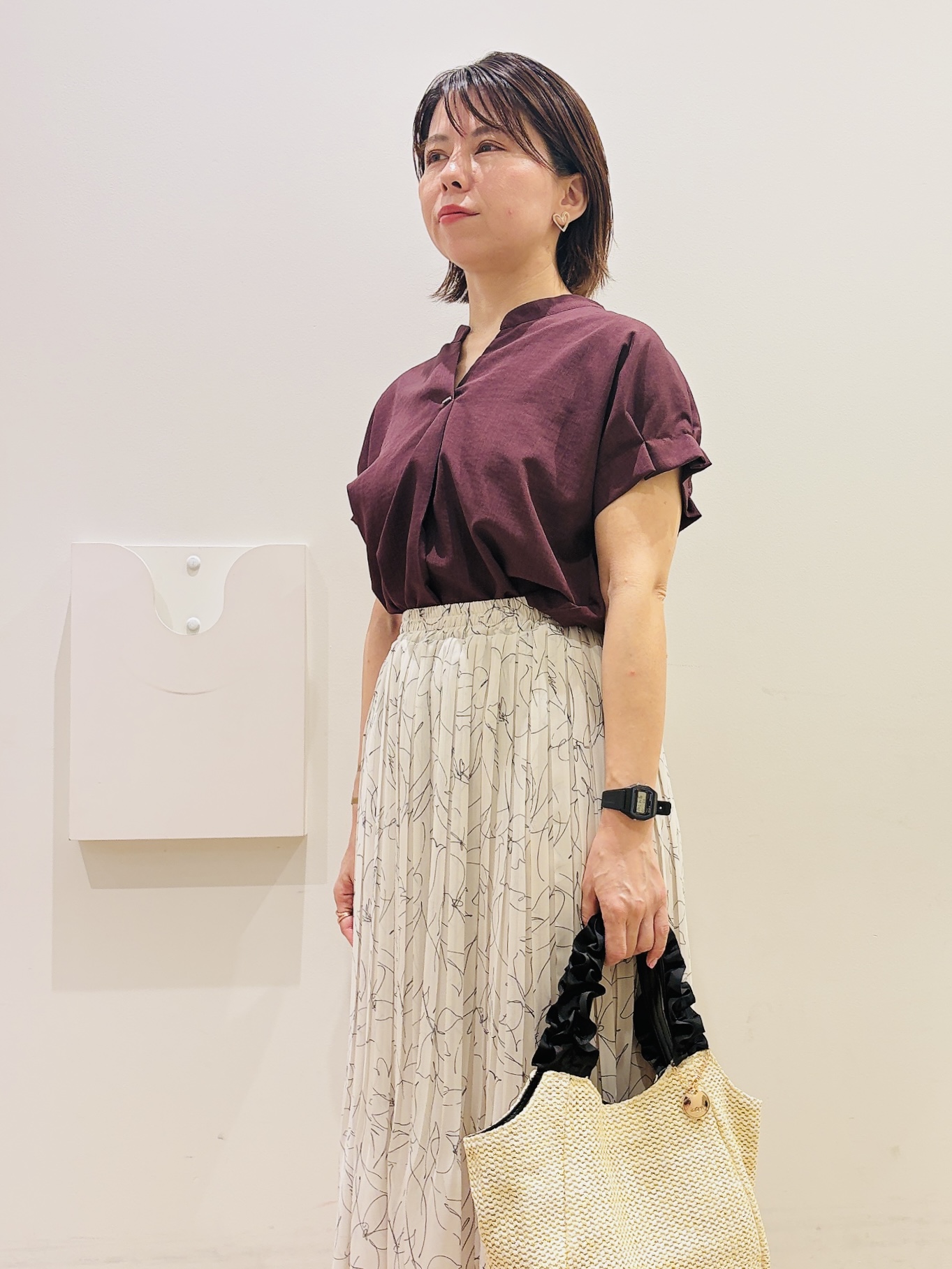 YUKOさんの「index｜【接触冷感／吸水速乾】ノーカラージャケット／セットアップ対応可《洗える／防シワ／ストレッチ》」を使ったコーディネート