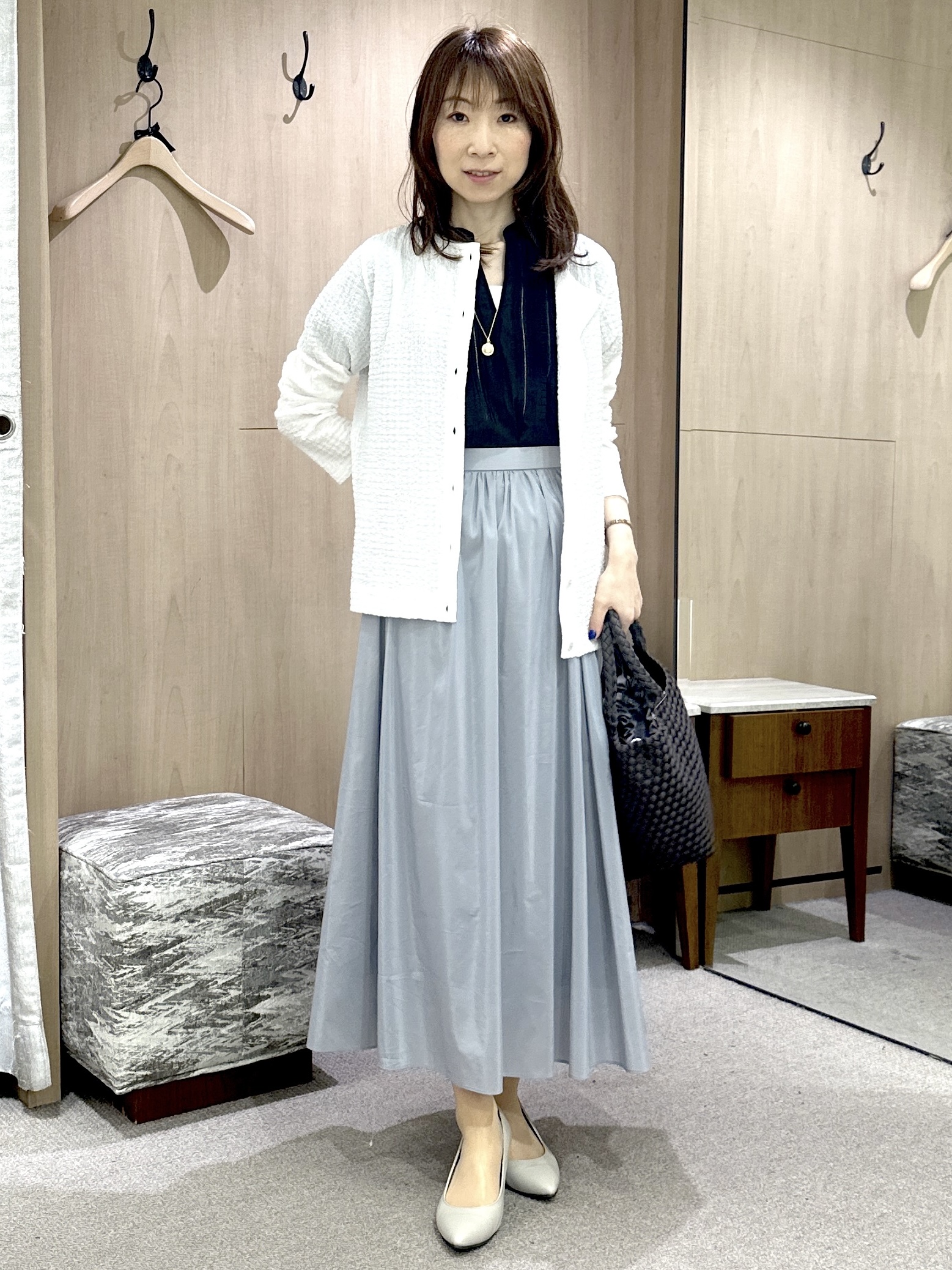 Miwaさんの「UNTITLED｜【アンサンブル可】ポコポコカーディガン」を使ったコーディネート