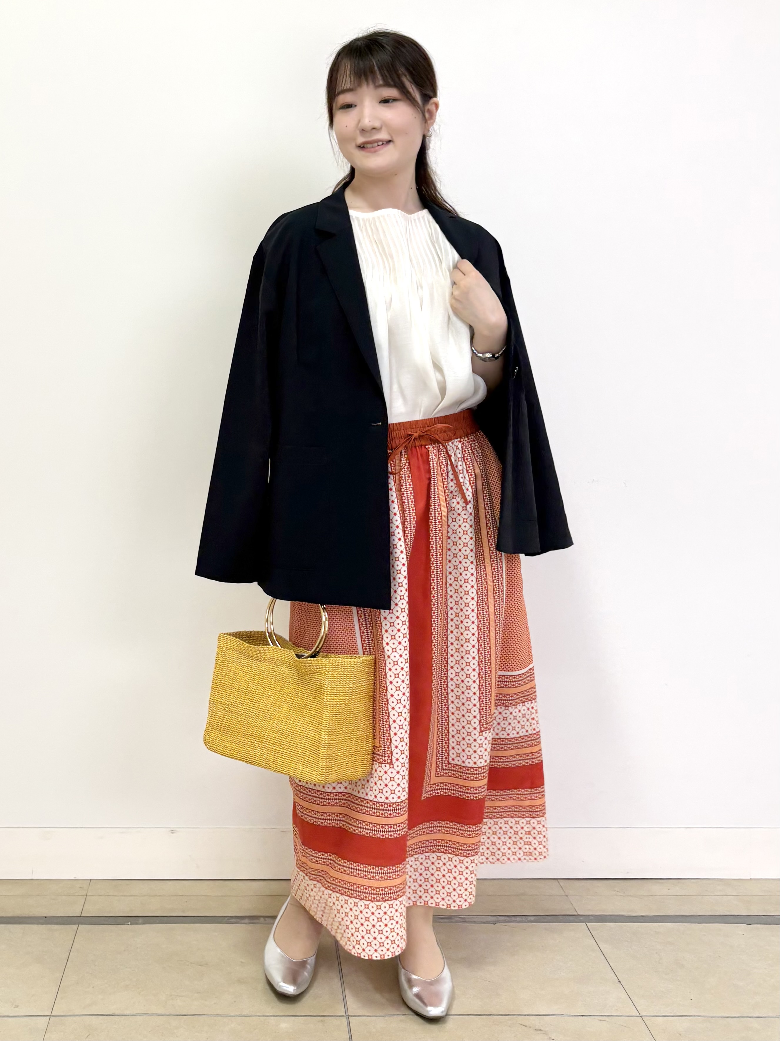 mikiさんの「Reflect｜【SS-4Lサイズ／接触冷感／シワになりにくい】リラクシーテーラードジャケット」を使ったコーディネート