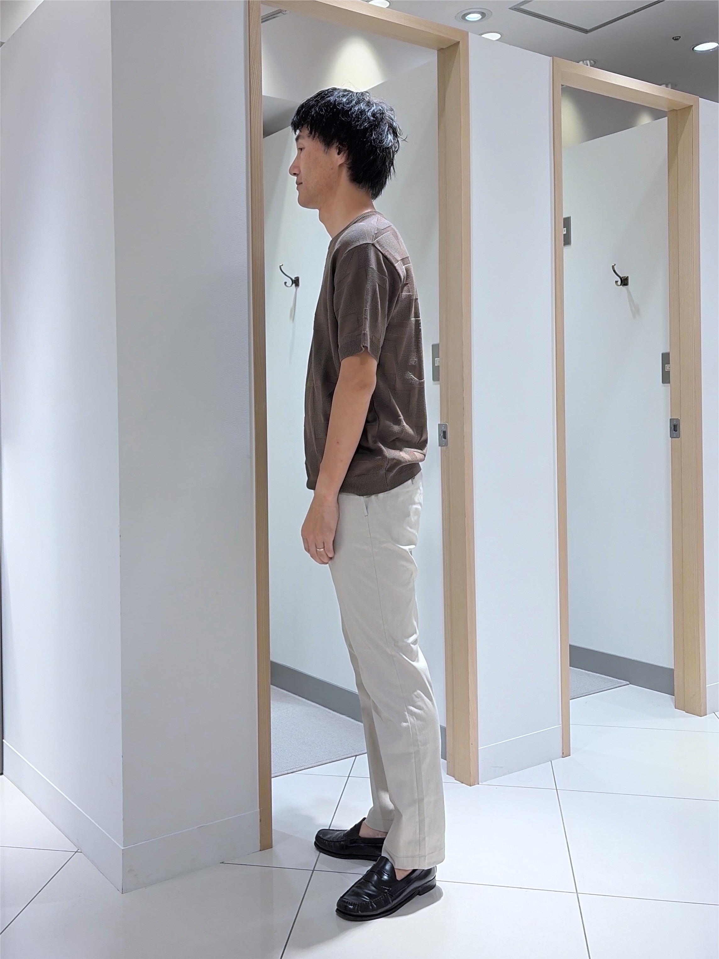 mutoさんの「TAKEO KIKUCHI｜【徳島ニット】ニットＴシャツ」を使ったコーディネート