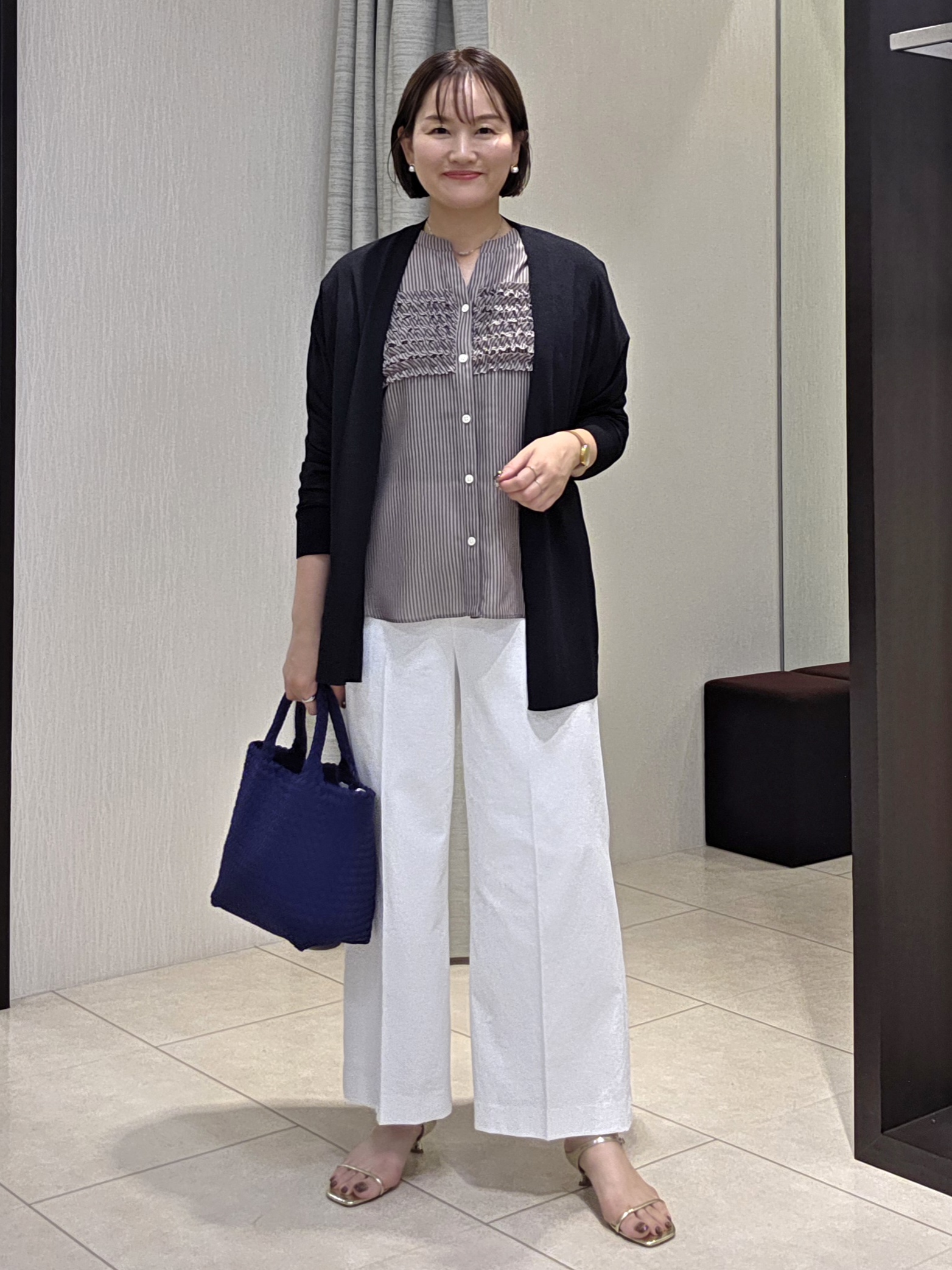 naokoさんの「UNTITLED｜コットンリネンカーディガン」を使ったコーディネート