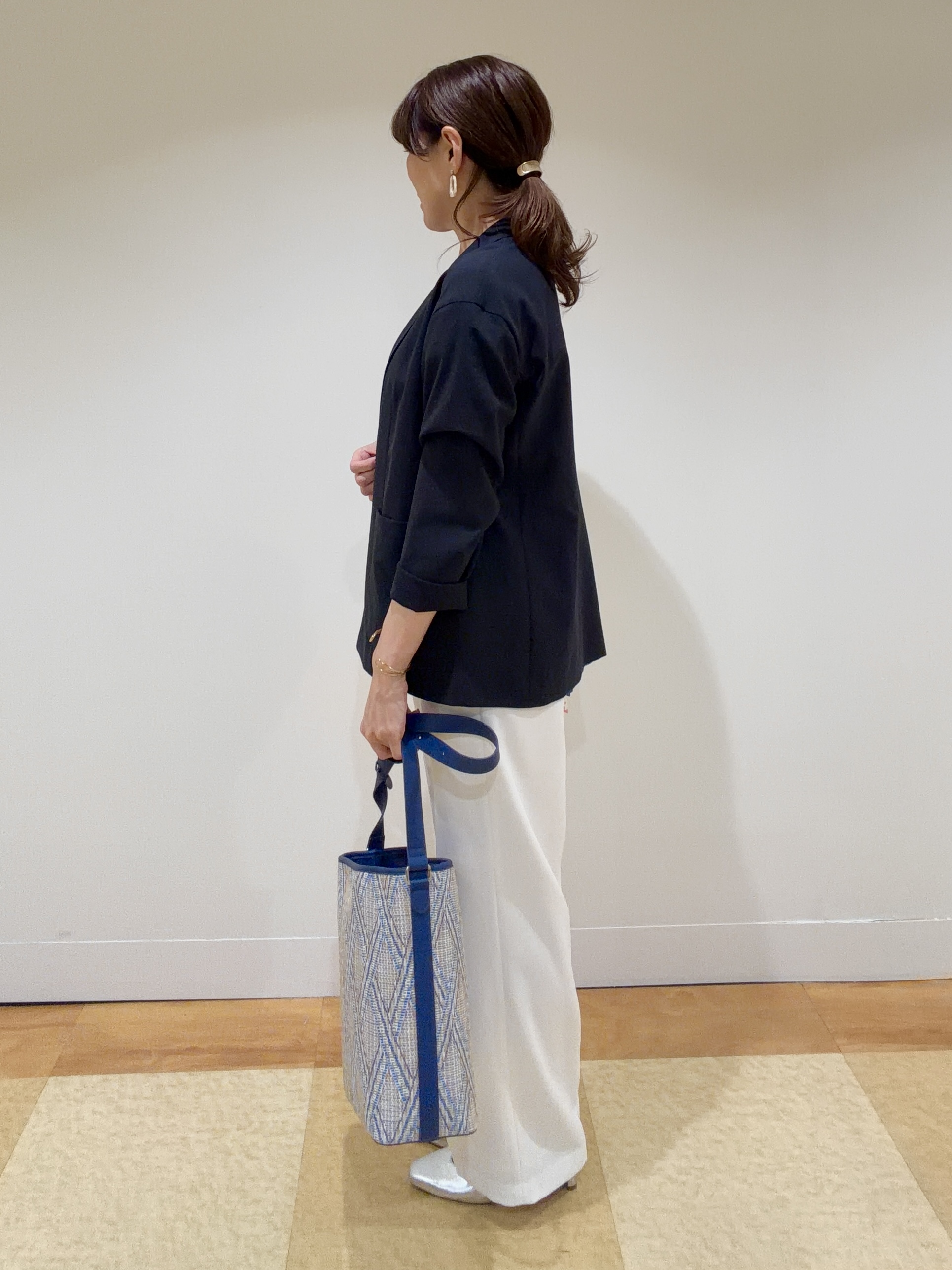 ayaさんの「Reflect｜【SS-4Lサイズ／接触冷感／シワになりにくい】リラクシーテーラードジャケット」を使ったコーディネート