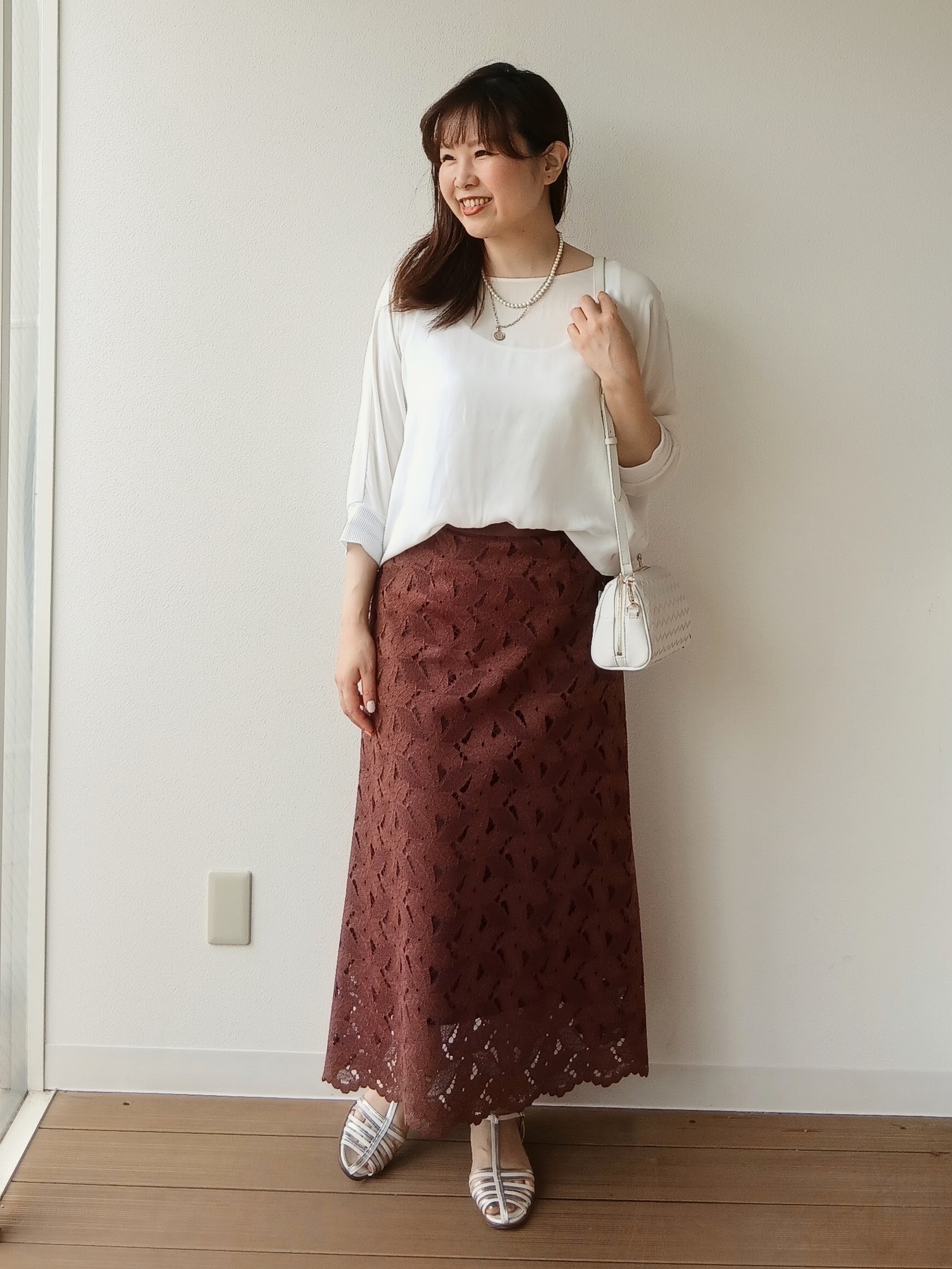 なみきさんの「UNTITLED｜ドルマンスリーブラウンドプルオーバー」を使ったコーディネート