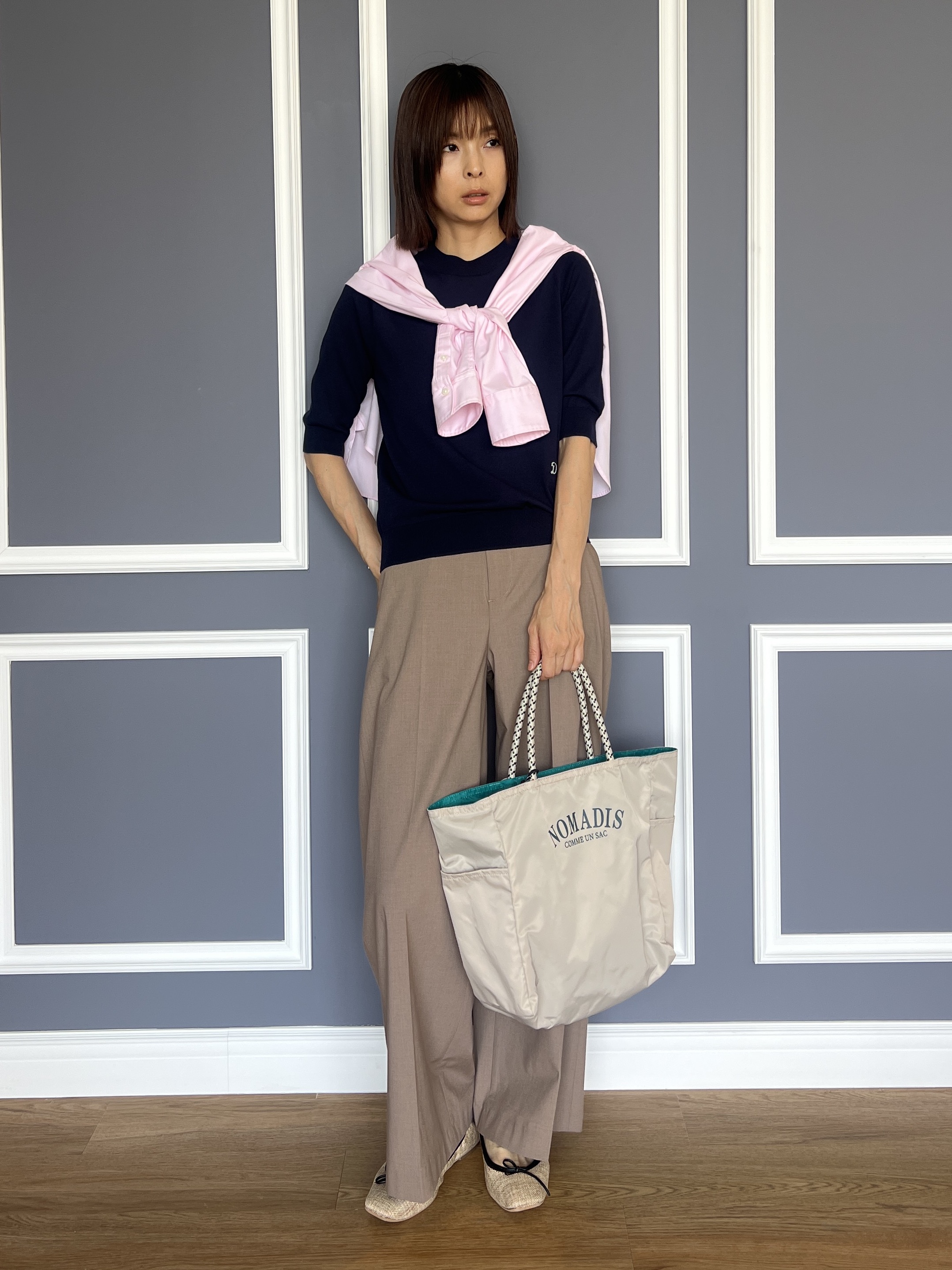 misaさんの「DRESSTERIOR｜パナマ風バレエシューズ」を使ったコーディネート