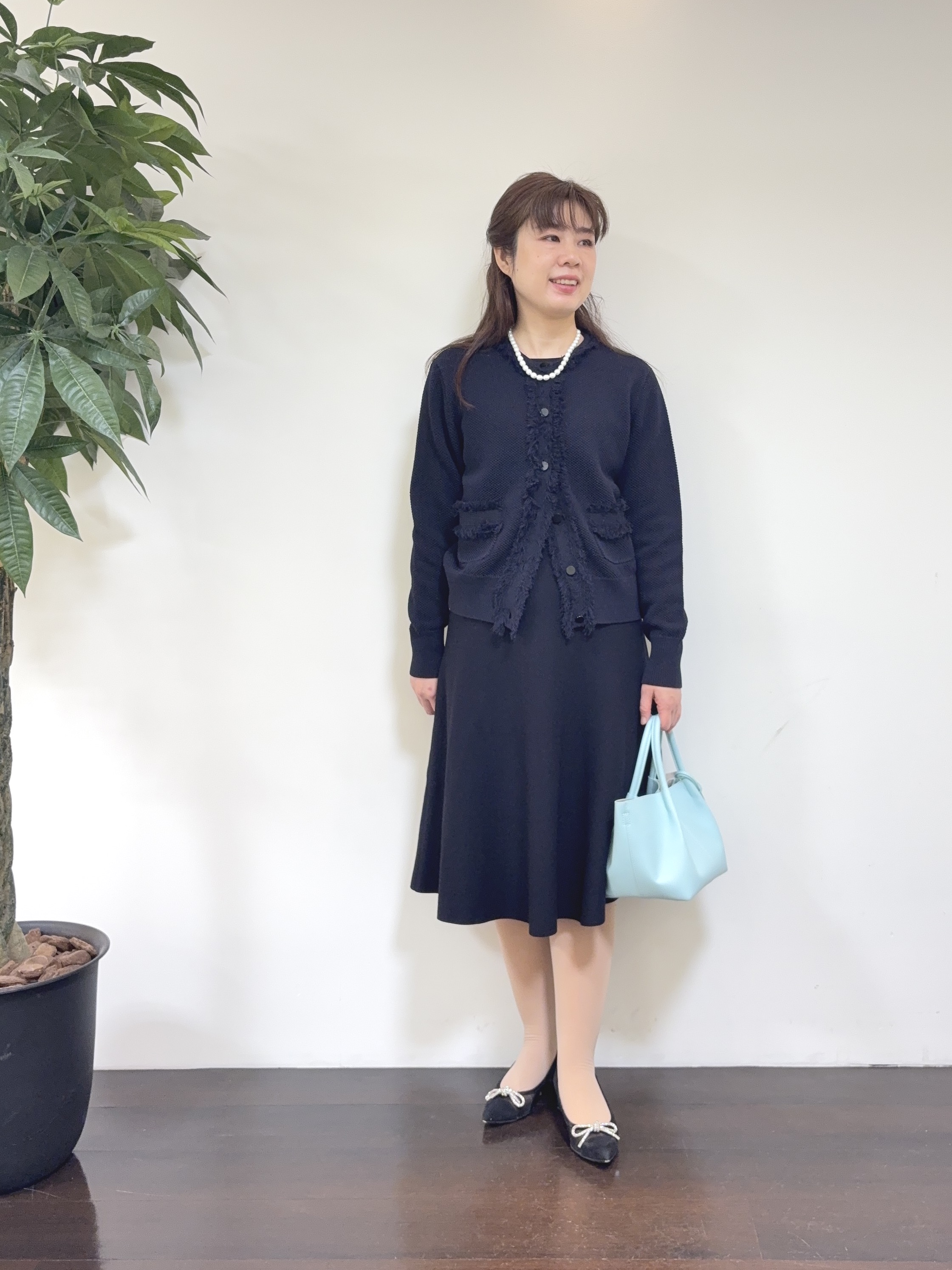 CHISATOさんの「UNTITLED｜【洗える／ストレッチ性／フォーマル】フレアワンピース」を使ったコーディネート
