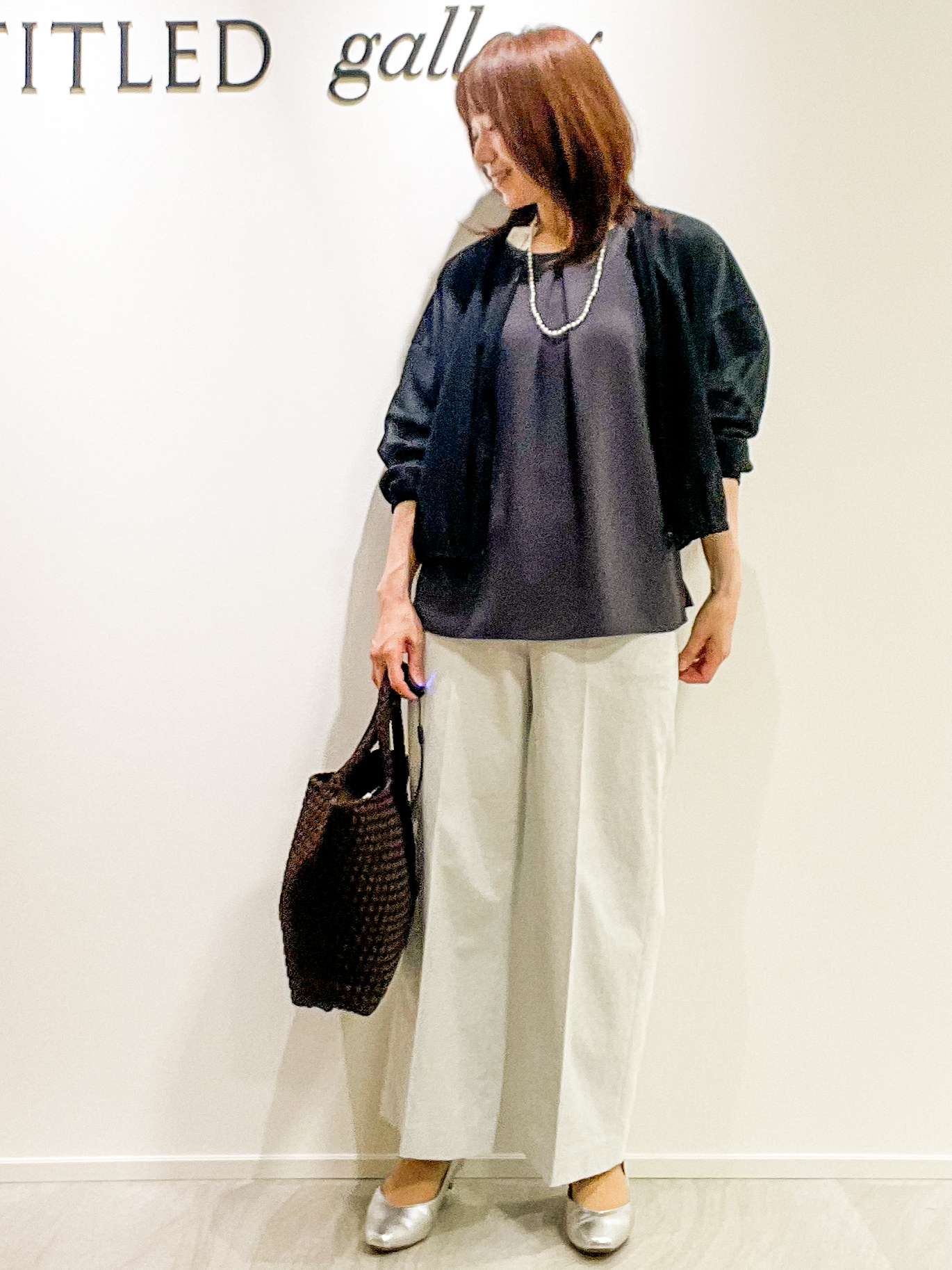 めいさんの「UNTITLED｜【セットアップ可/UVカット/前後2WAY】リラクシーフレンチスリーブブラウス」を使ったコーディネート