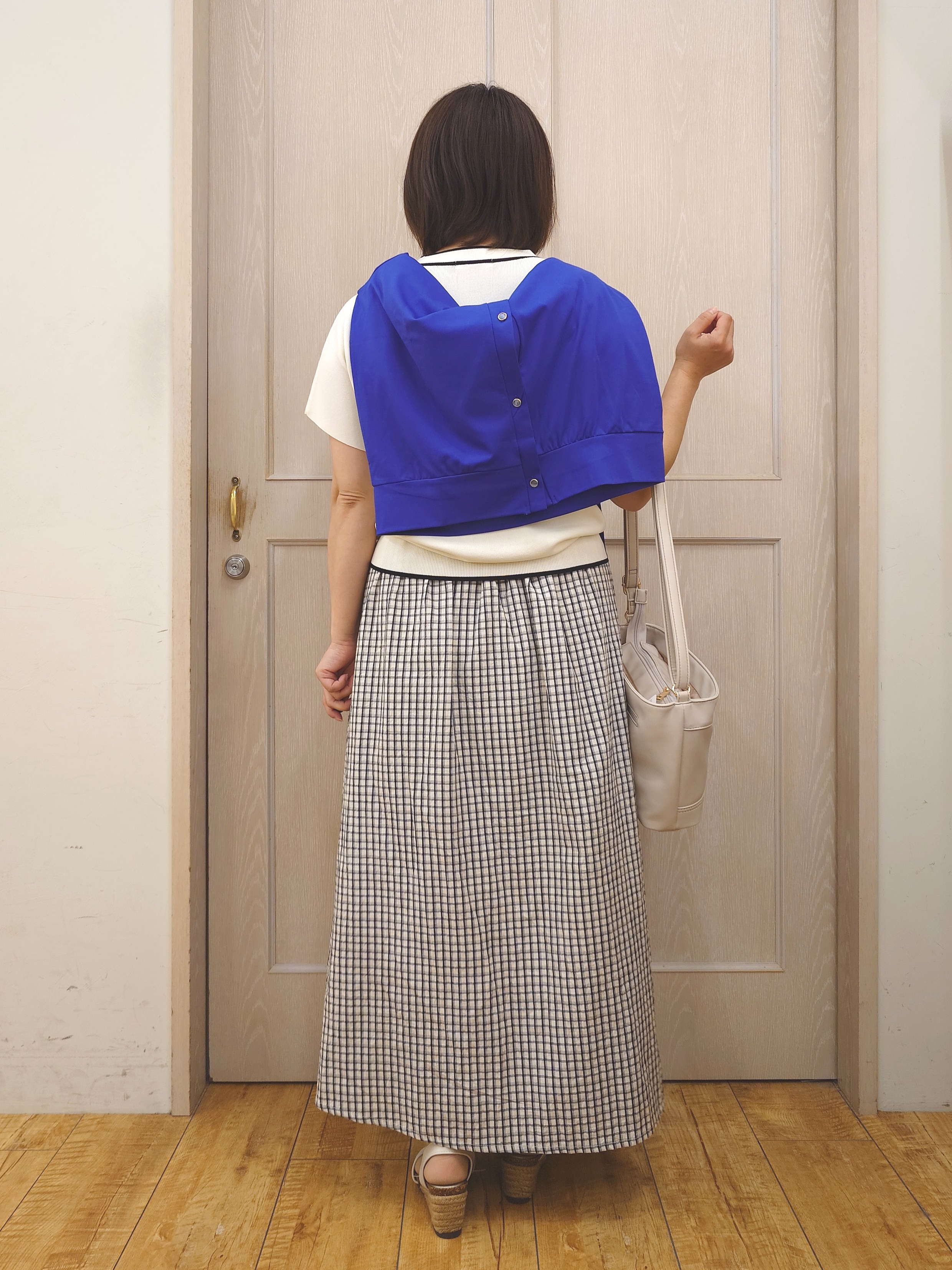 とろろさんの「SHOO･LA･RUE｜【ひんやり/UV/S-LL】着ごこちなめらか カノコ編みカーディガン」を使ったコーディネート