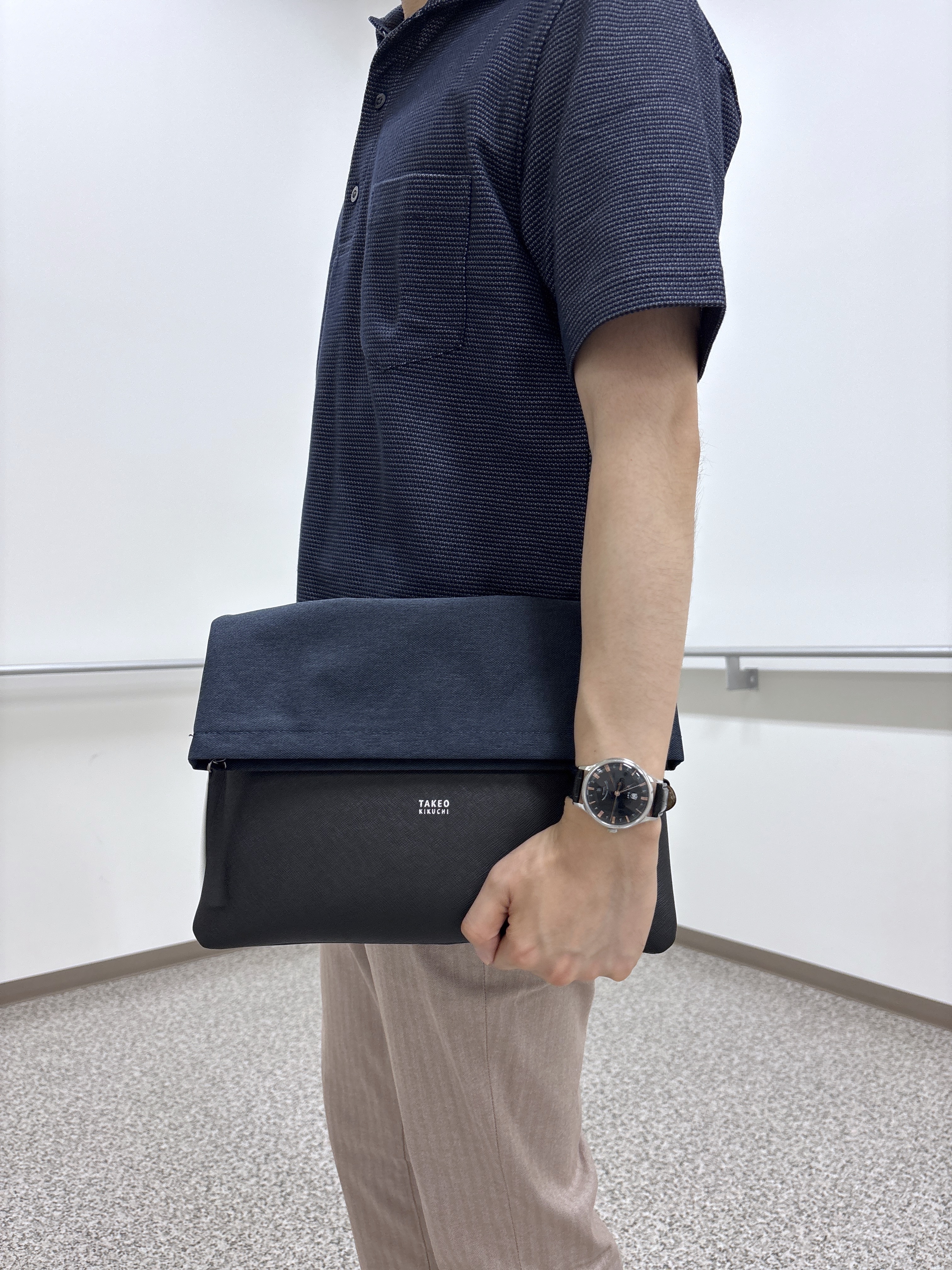 KEIさんの「TAKEO KIKUCHI｜【抗菌防臭】ステイフレッシュ ポロシャツ」を使ったコーディネート