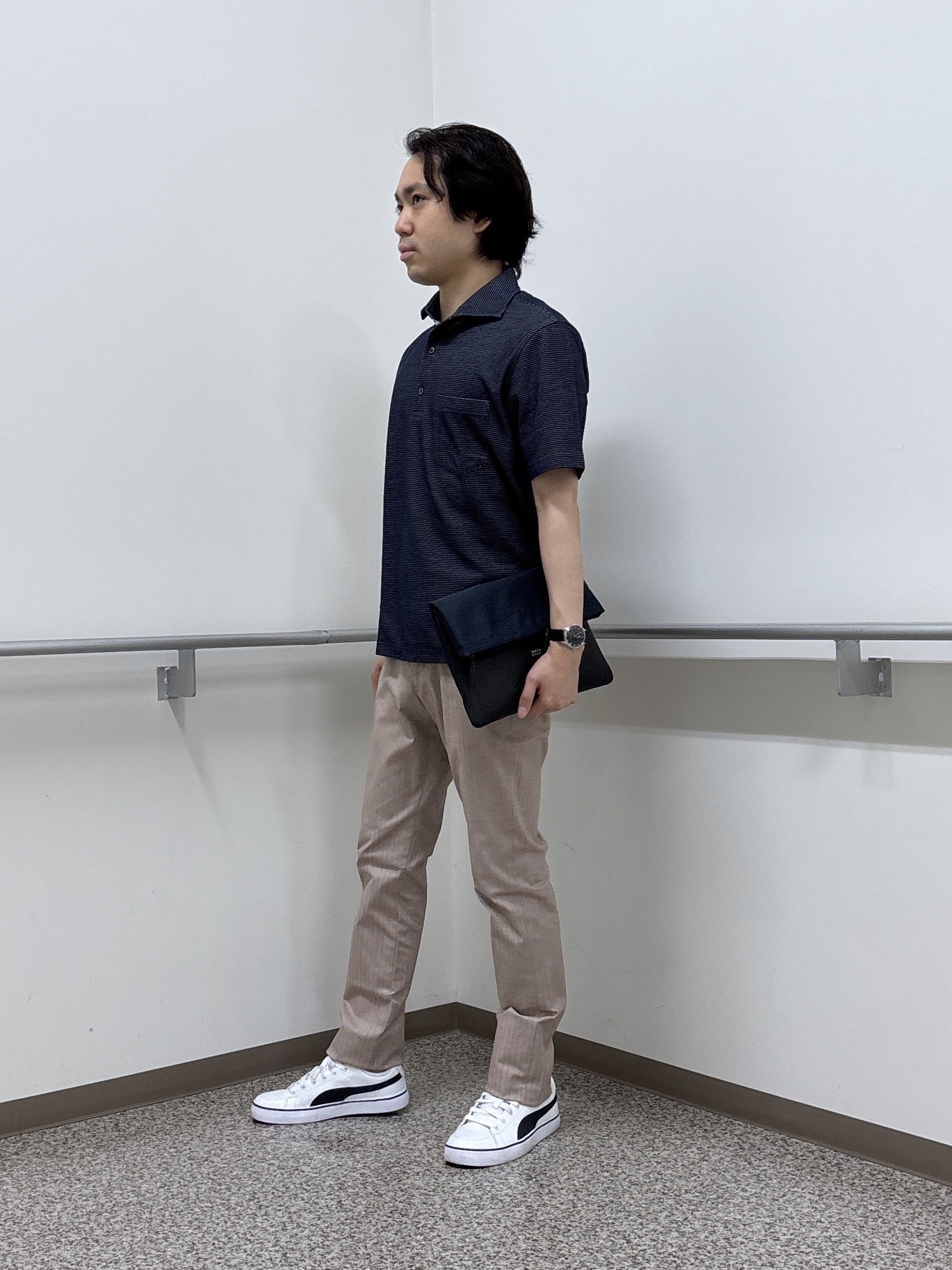 KEIさんの「TAKEO KIKUCHI｜【抗菌防臭】ステイフレッシュ ポロシャツ」を使ったコーディネート