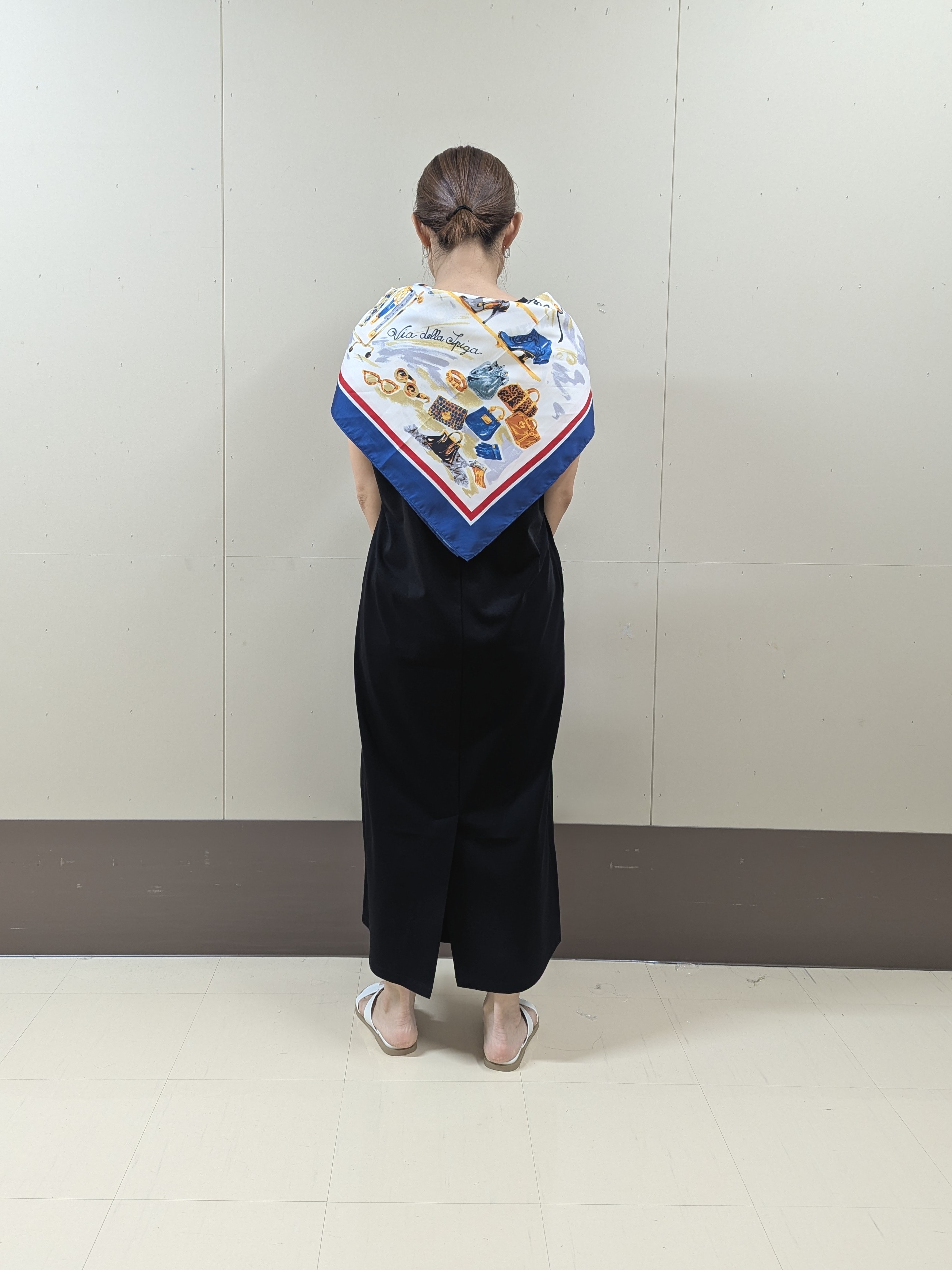 sachiさんの「UNTITLED｜【古畑星夏さん着用】トルソープリントスカーフ」を使ったコーディネート